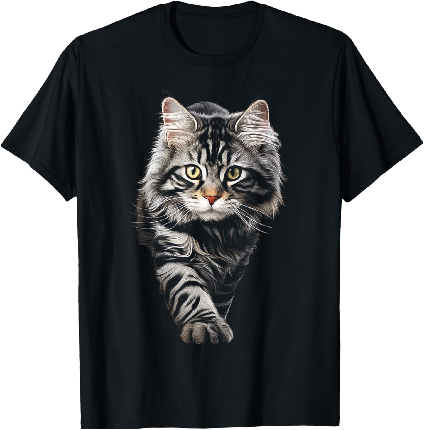 Cat Graphic Pet Illustration Cat T-Shirt for Men Women Kids