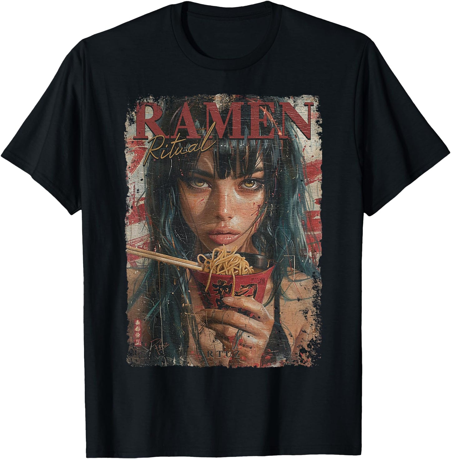Japanese Ramen Noodles Otaku Y2K Fashion Kawaii Manga Anime