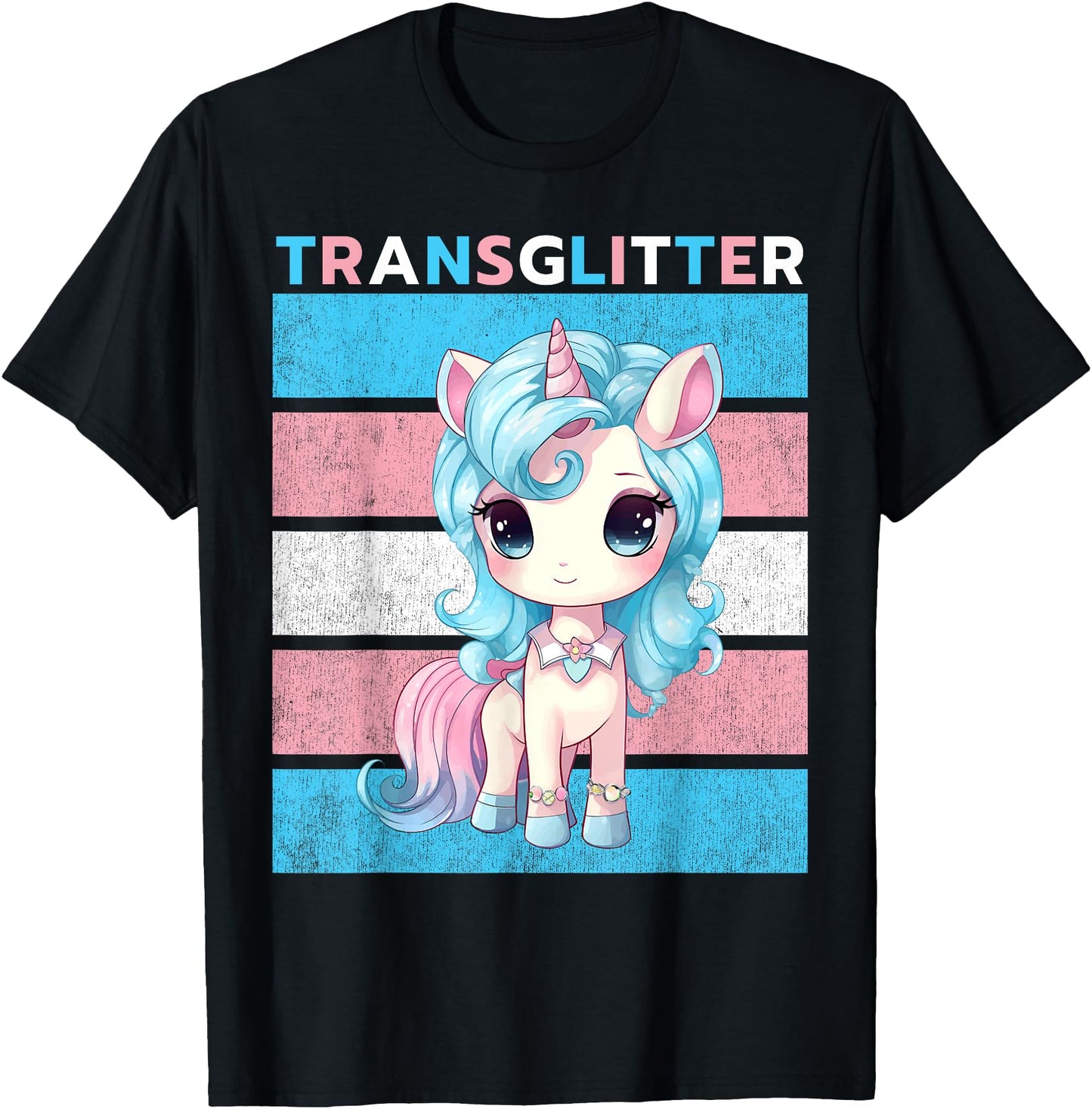 Trans Unicorn, Trans Flag Transglitter, Transgender Unicorn