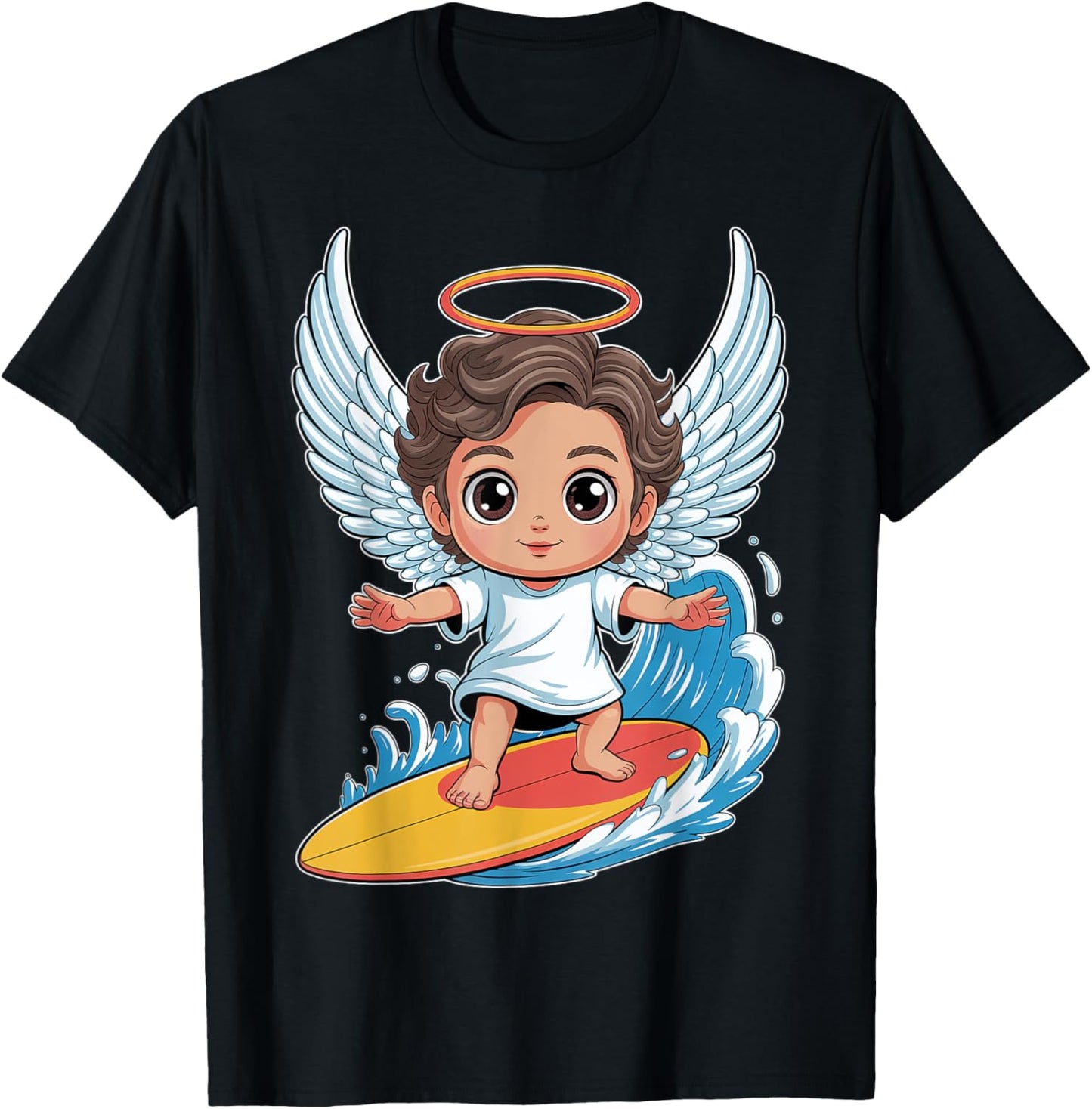 Cute Surfing Angel Chibi