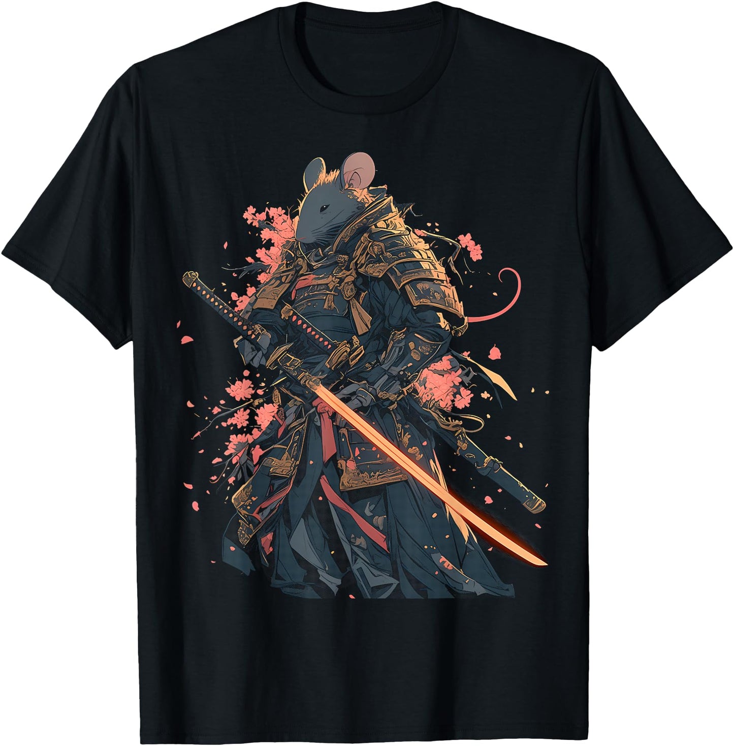 Samurai Mouse Japanese Warrior with Katana Sword