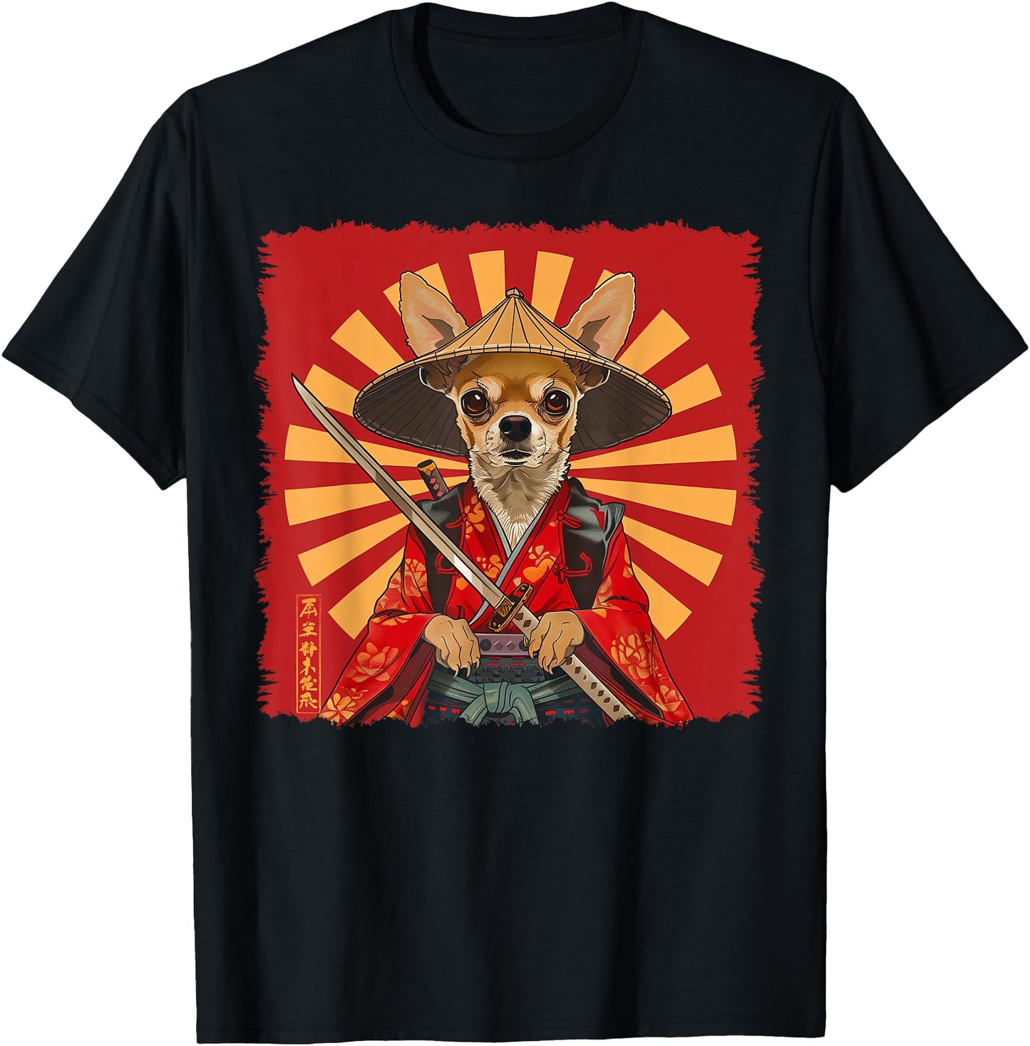 Chihuahua Dog Japanese Art Samurai Ukiyo-e