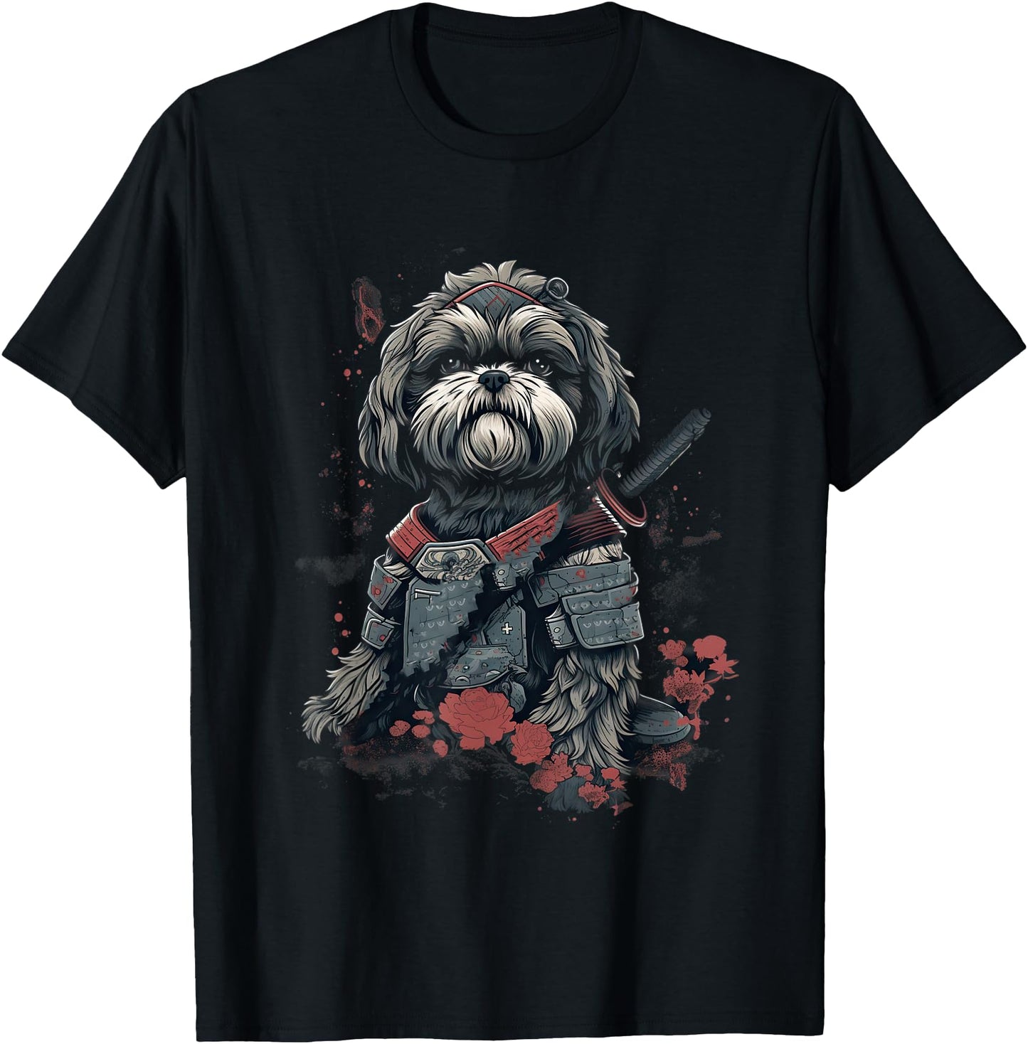Vintage Japanese Samurai Shih Tzu dog