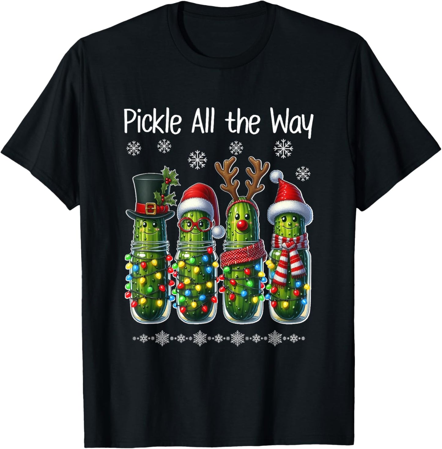 Merry Picklemas Funny Christmas Pickle Lights Holiday Design