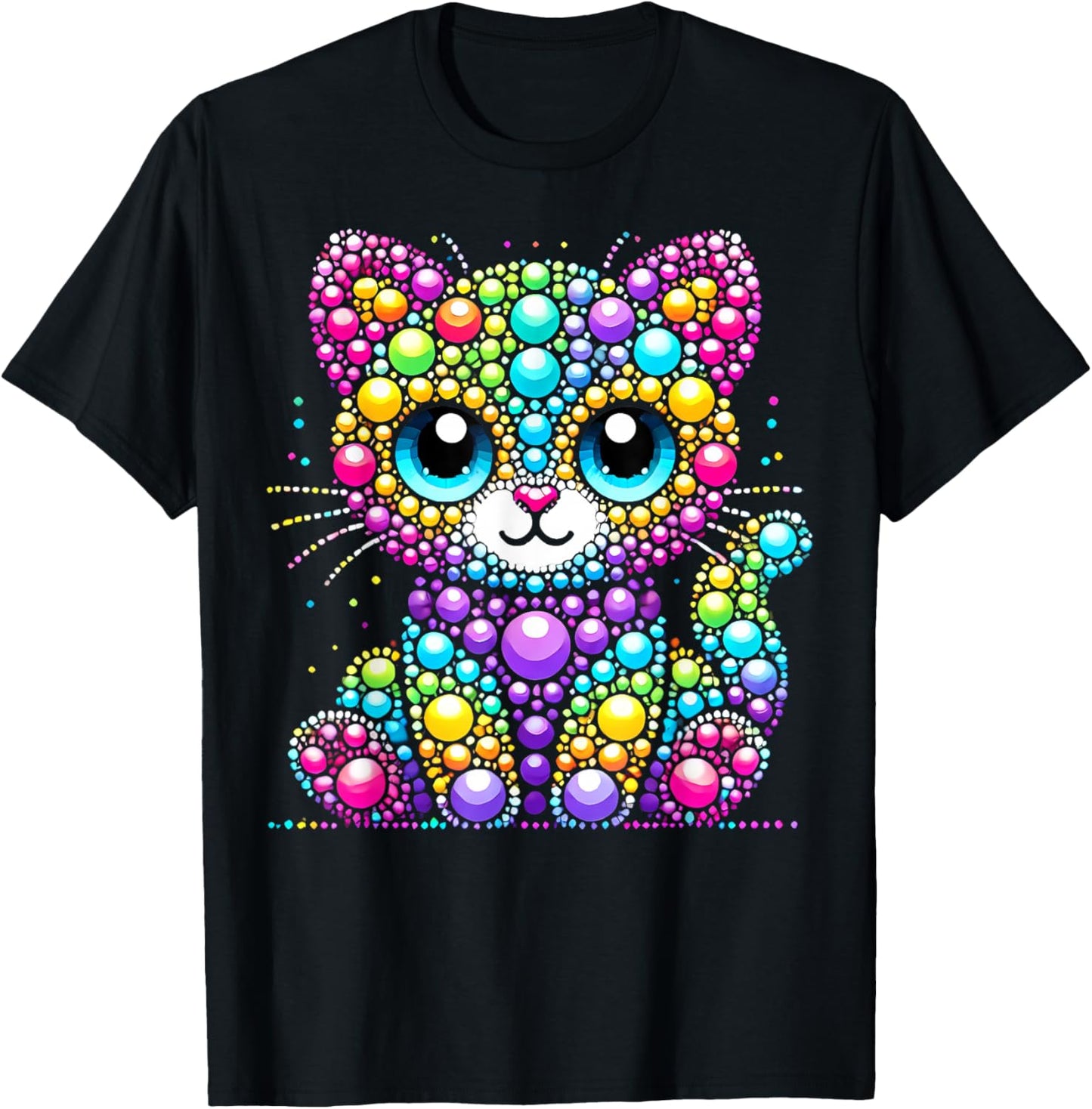 Happy Dot Day Colorful Polka Dot Cat Kitten Teachers Kids