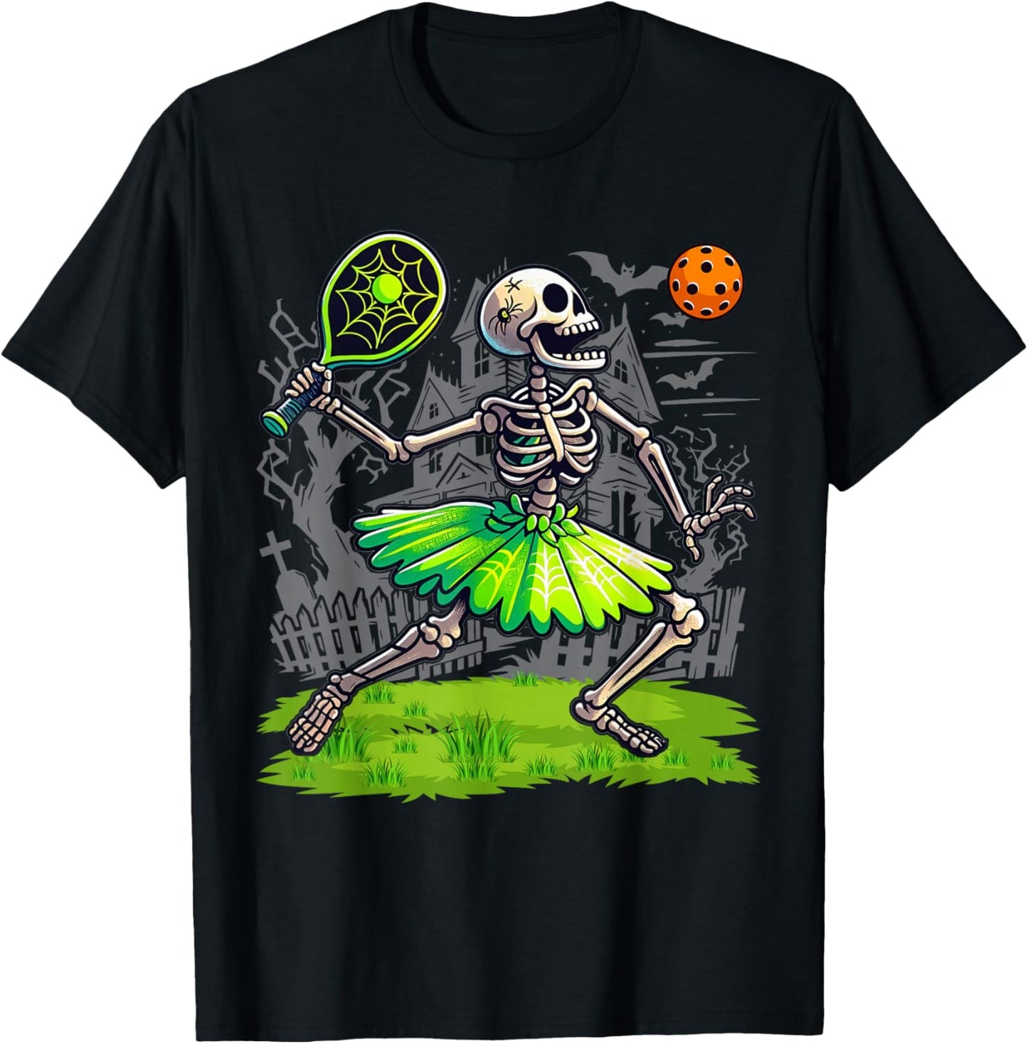 Spooky Pickleball Halloween Skeleton Women