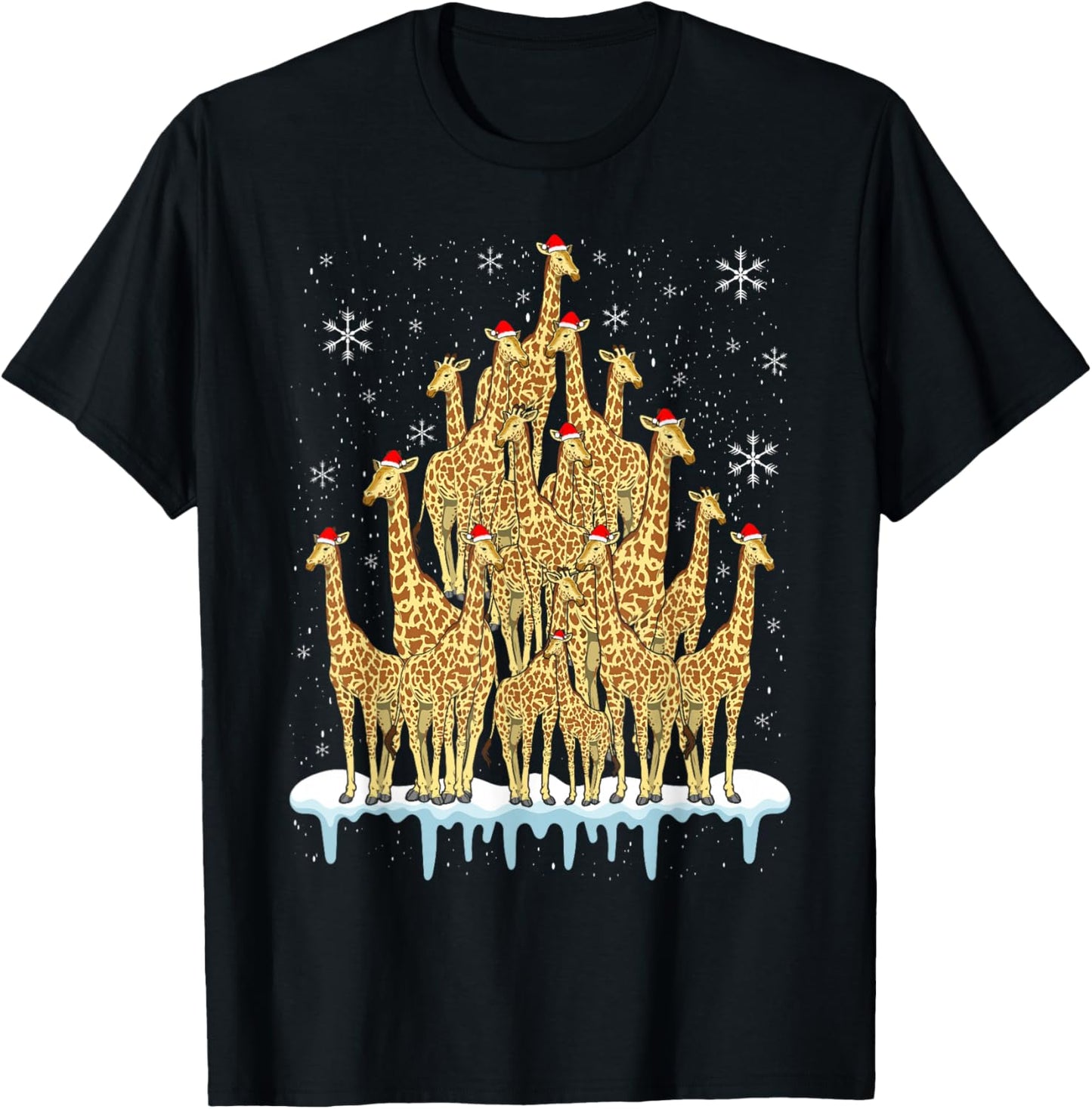 Giraffe Christmas Tree Animal Xmas Women Men