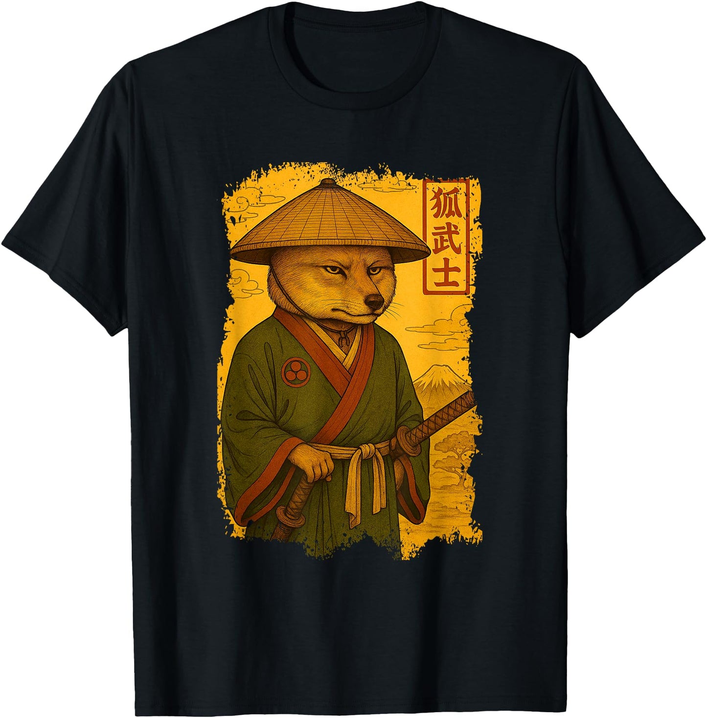 Tibetan Fox Samurai Daimyo Traditional Japanese Style