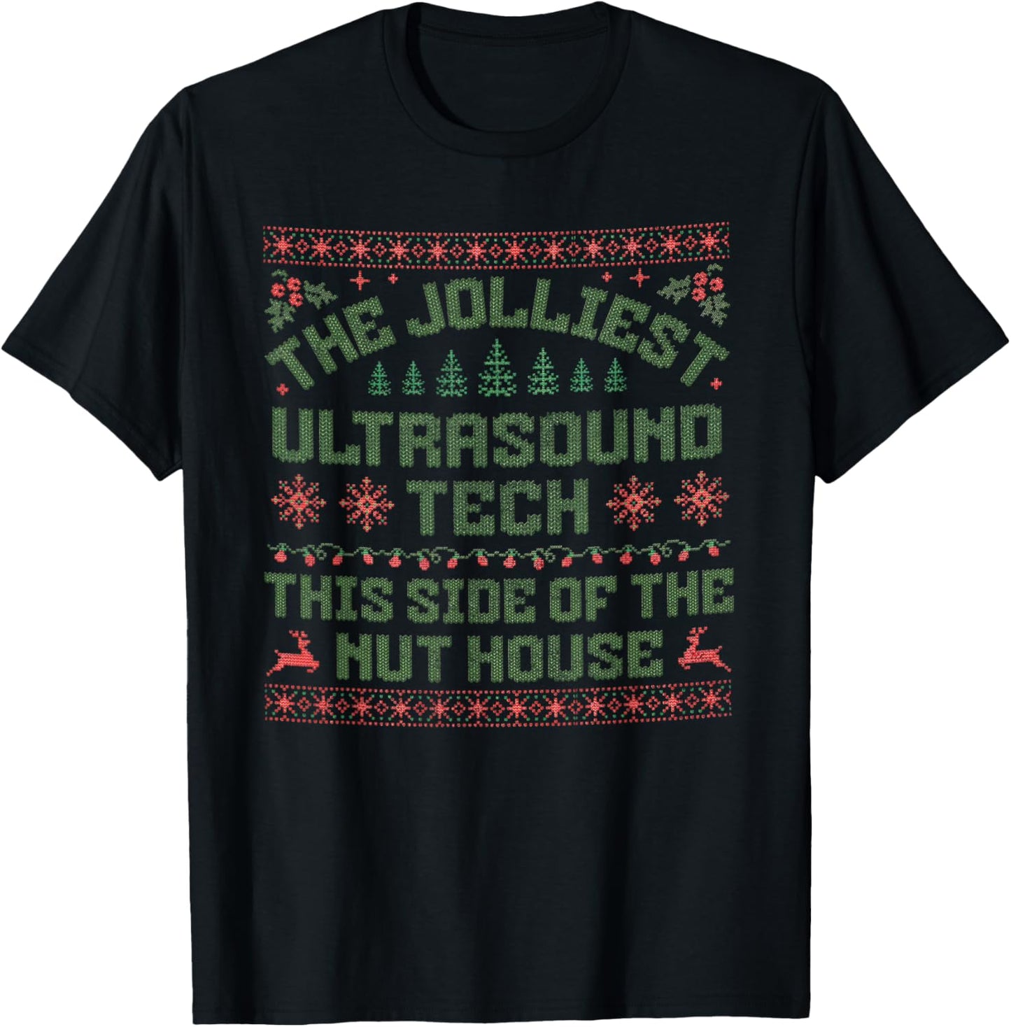 Christmas Ultrasound Tech Shirt Funny Ultrasound Technologis