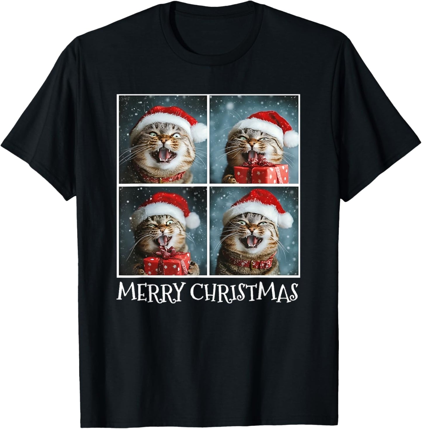 Cat Santa Hat Christmas Cat Selfie