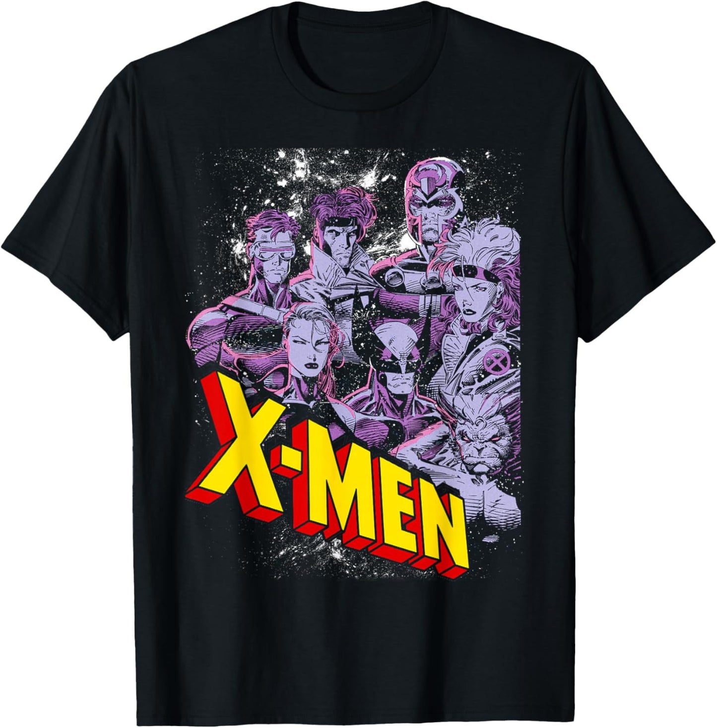 Marvel X-Men Vintage Team Retro Graphic T-Shirt