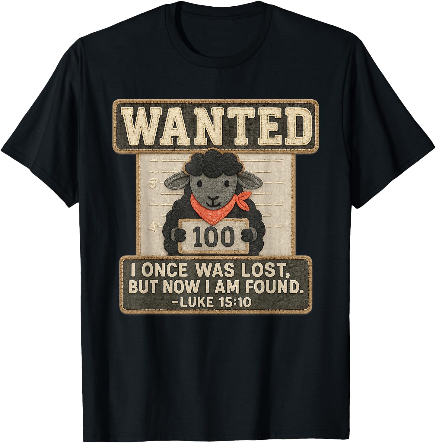 Wanted Lost and Found Cute Black Sheep Luke 15:10 Christian