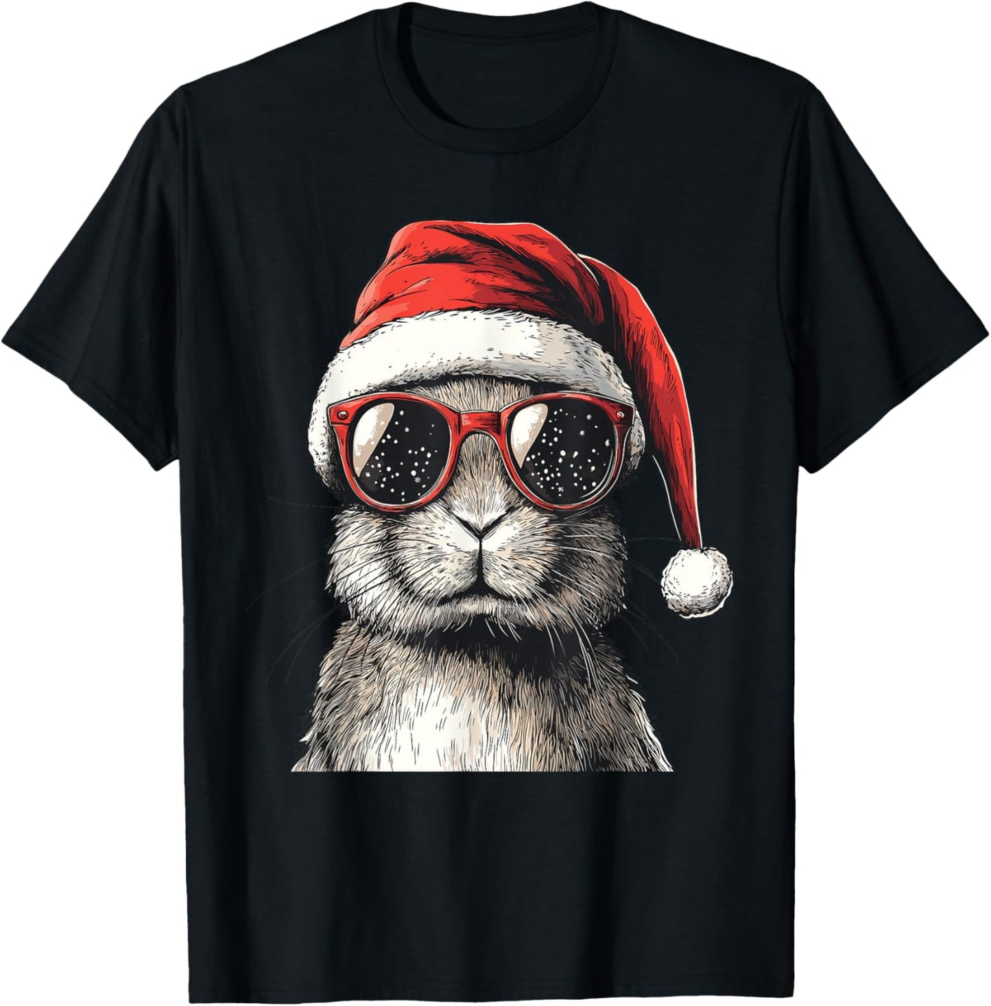 Rabbit Santa Hat Funny Rabbit Lovers Christmas Xmas Pajama