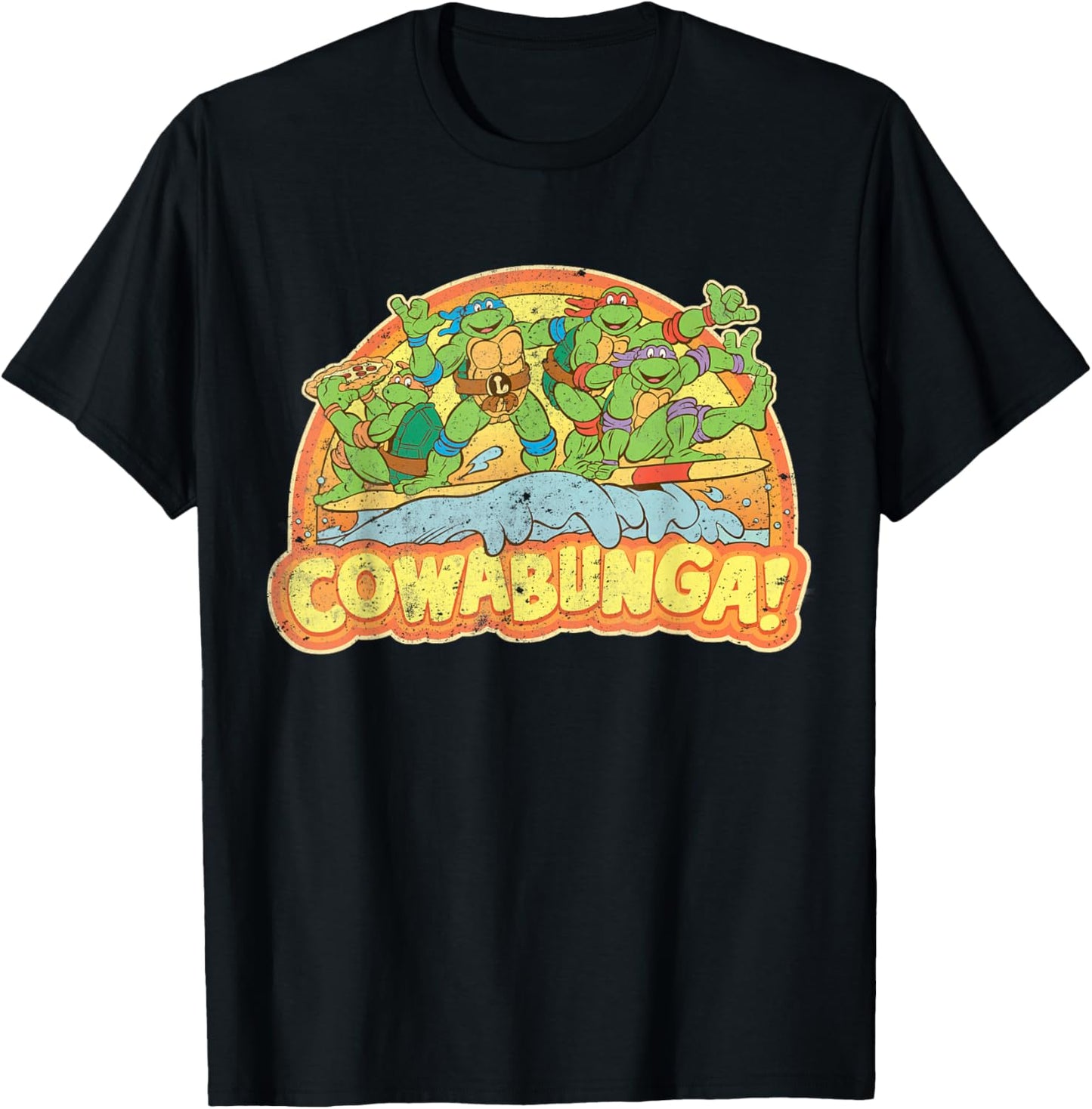 Teenage Mutant Ninja Turtles Gang Retro Cowabunga