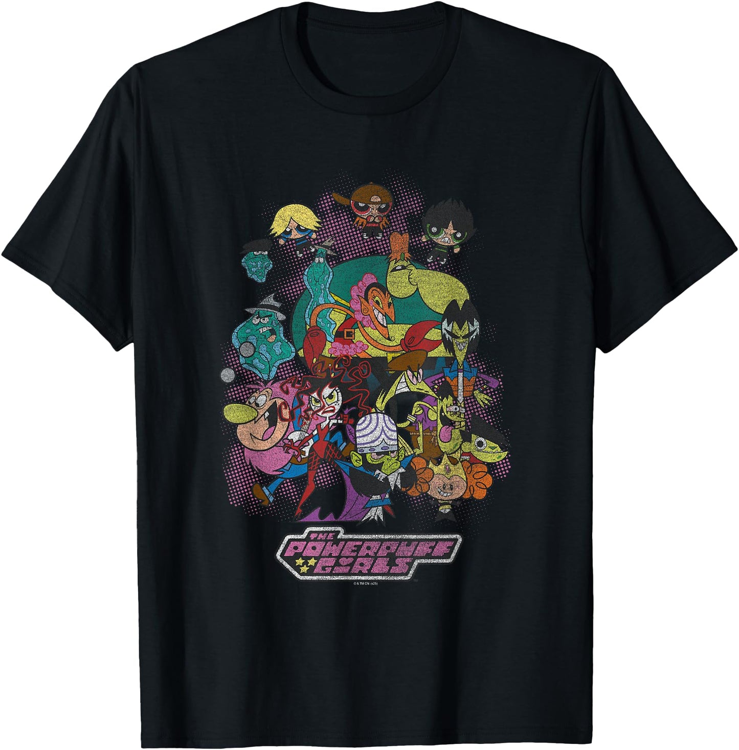 The Powerpuff Colorful Villains Group Cartoon