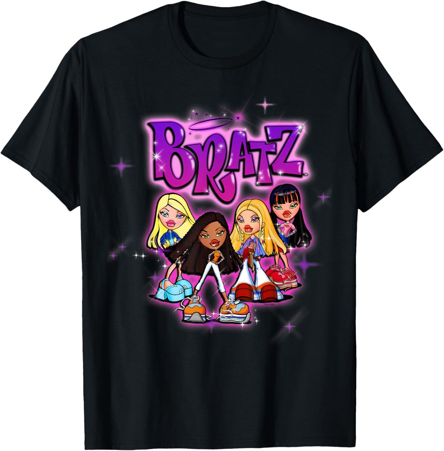 Bratz Group Airbrush Design Retro Style Fashion Pose
