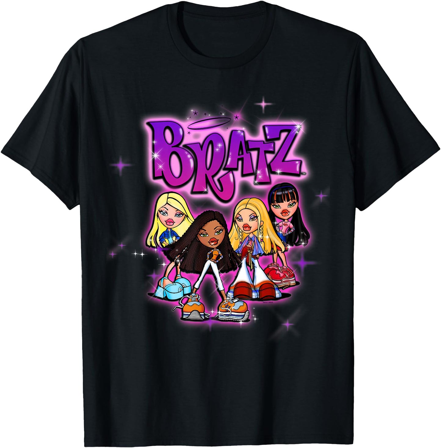 Bratz Group Airbrush Design Retro Style Fashion Pose