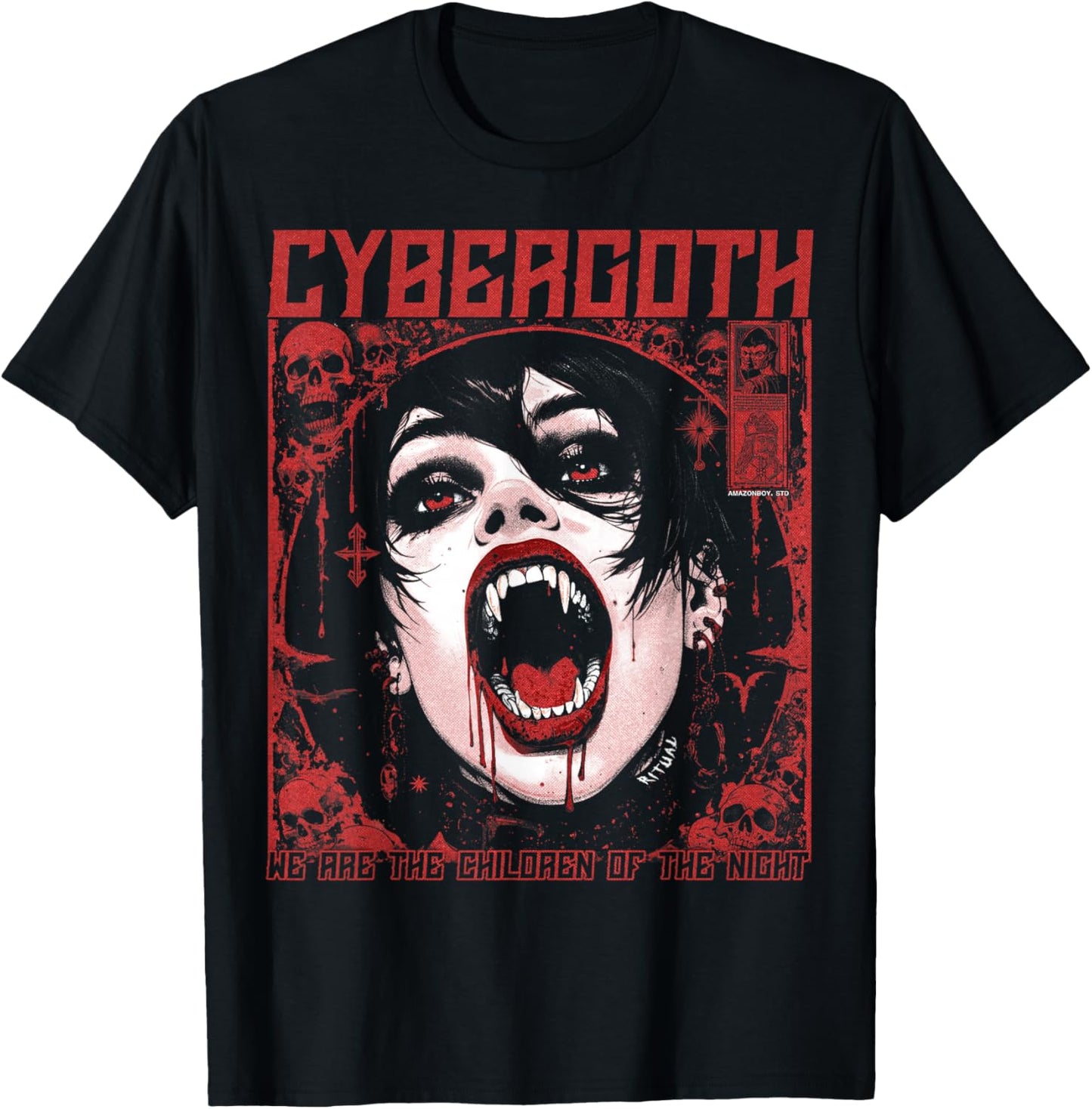 Cybergoth Creepy Manga Anime Gothic Vampire Alt Goth Grunge