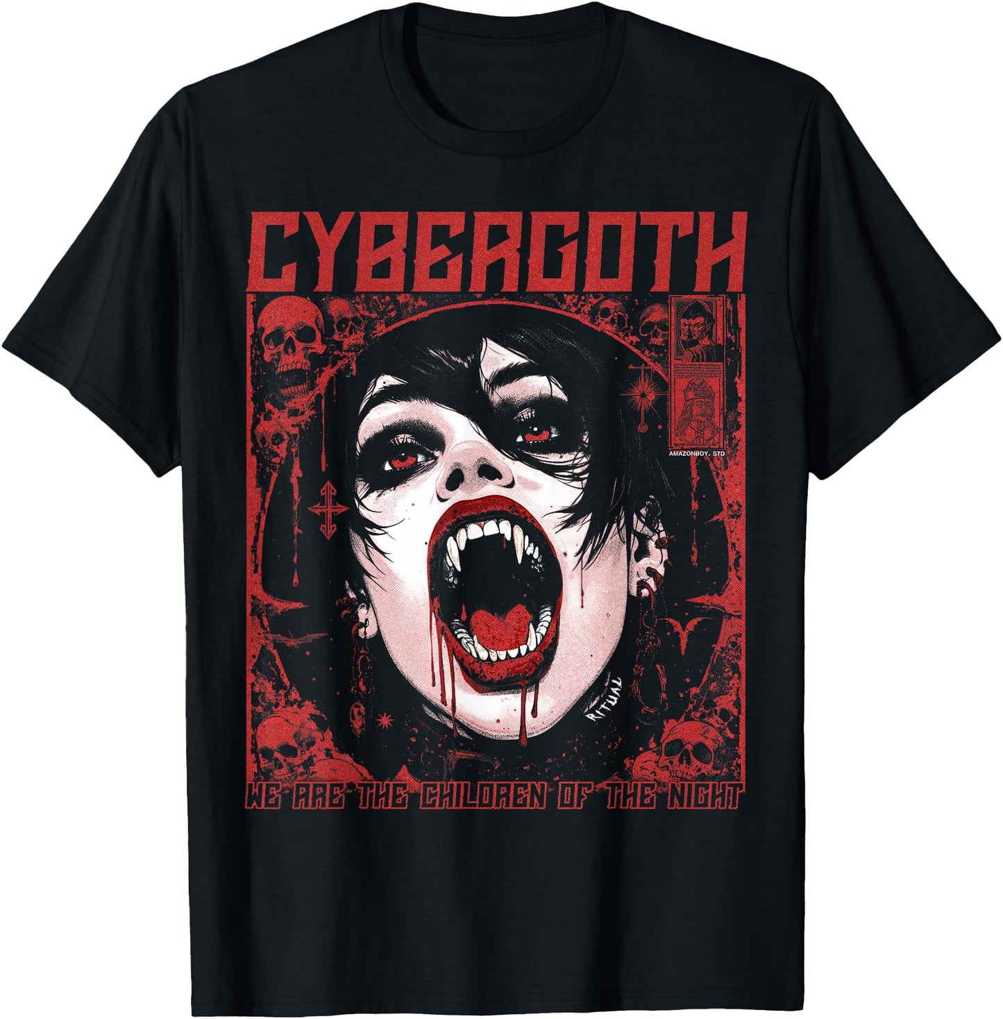 Cybergoth Creepy Manga Anime Gothic Vampire Alt Goth Grunge