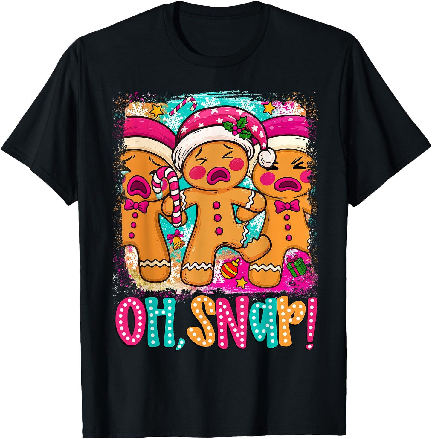 Oh Snap Funny Christmas Gingerbread Man Xmas Cookie Baking