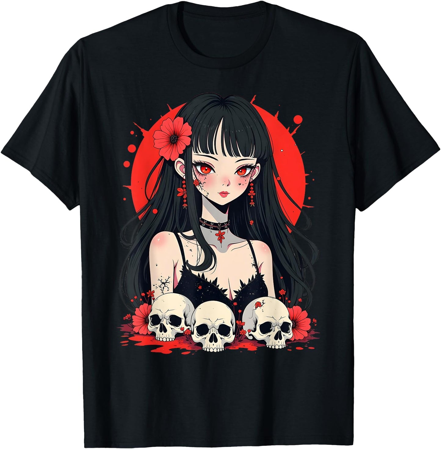 Horror Anime Girl, Aesthetic Japanese Creepy Kawaii Goth