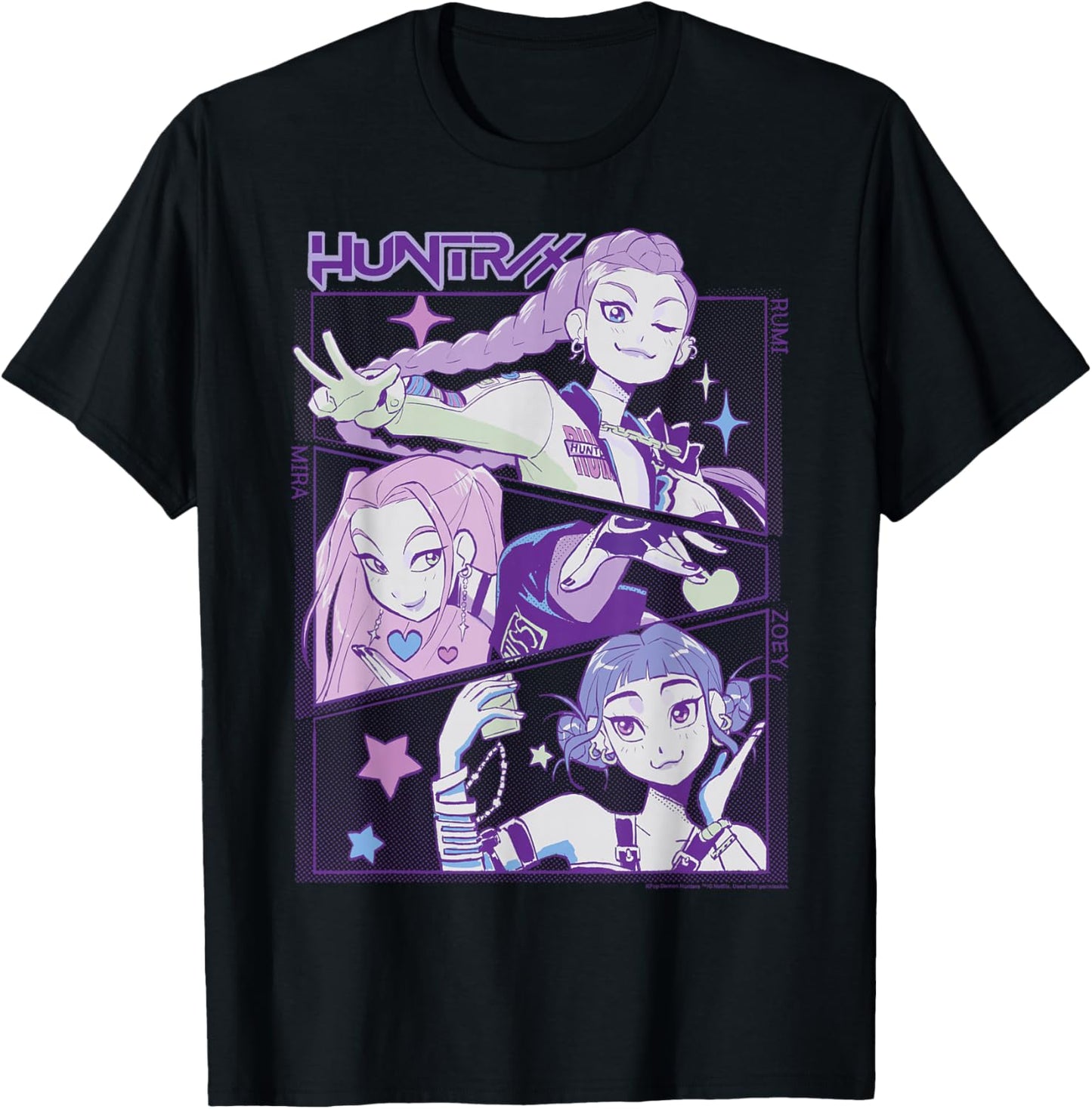 Kpop Demon Hunters Halloween Huntrix Cute Animated Panels