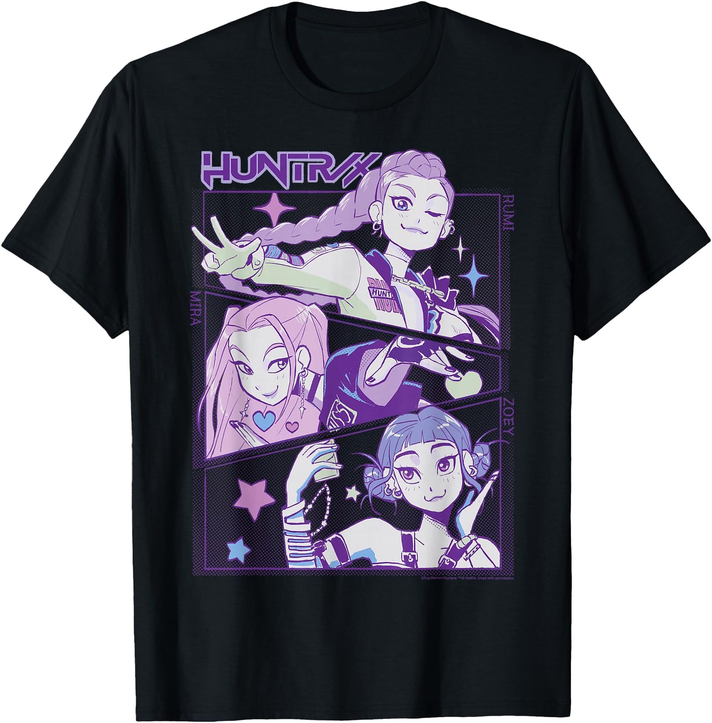 Kpop Demon Hunters Halloween Huntrix Cute Animated Panels
