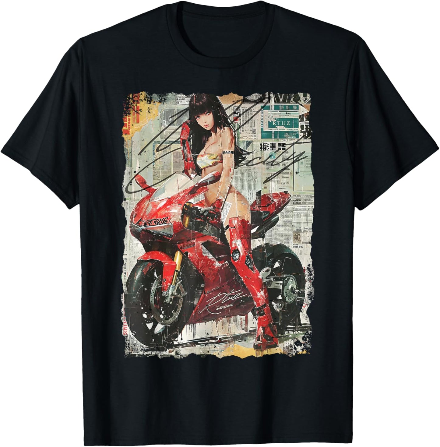 Supersport bike Superbike Pin-up girl racing motorcycle