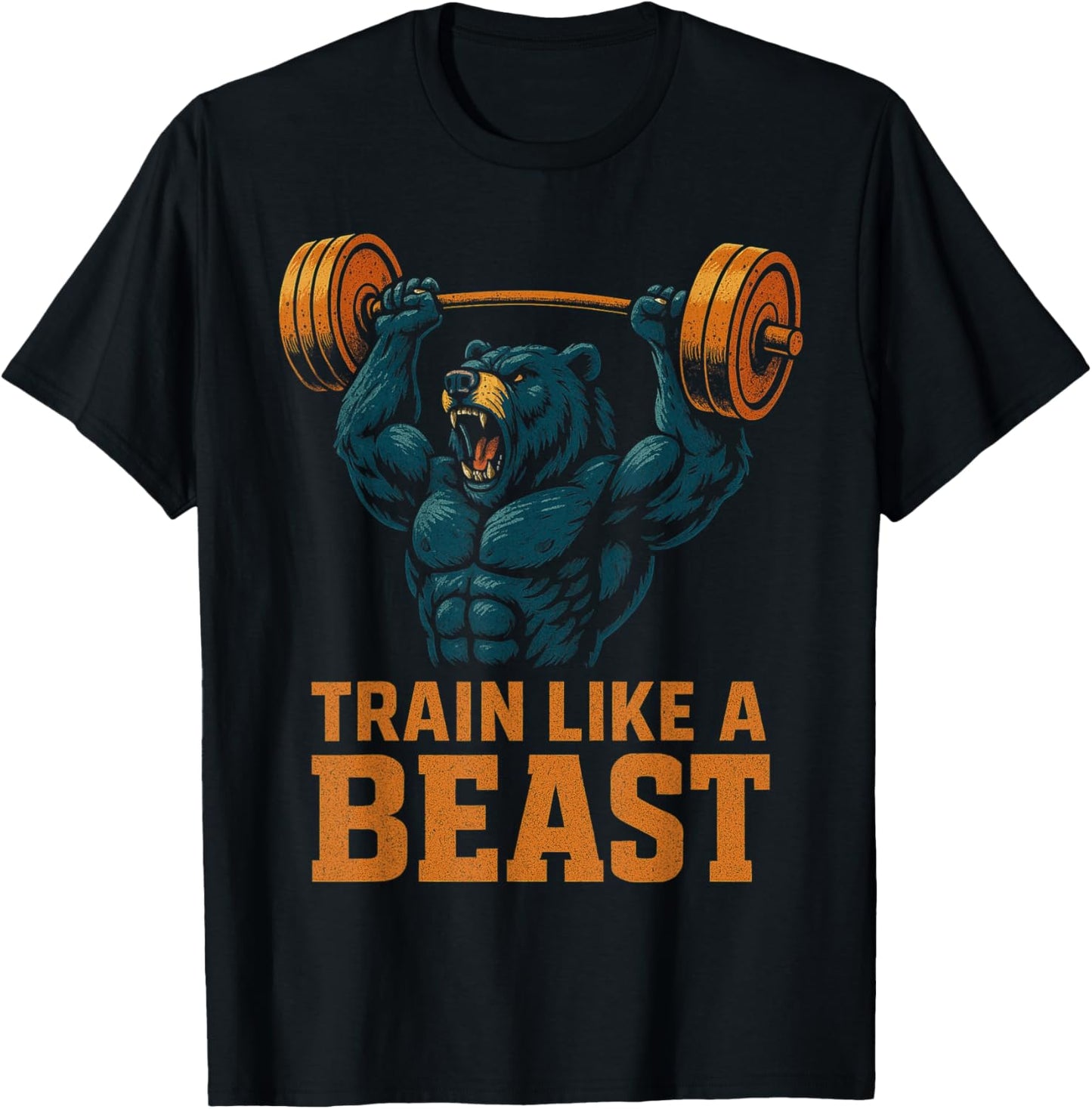 Train Like A Beast Bear Lifting Weights