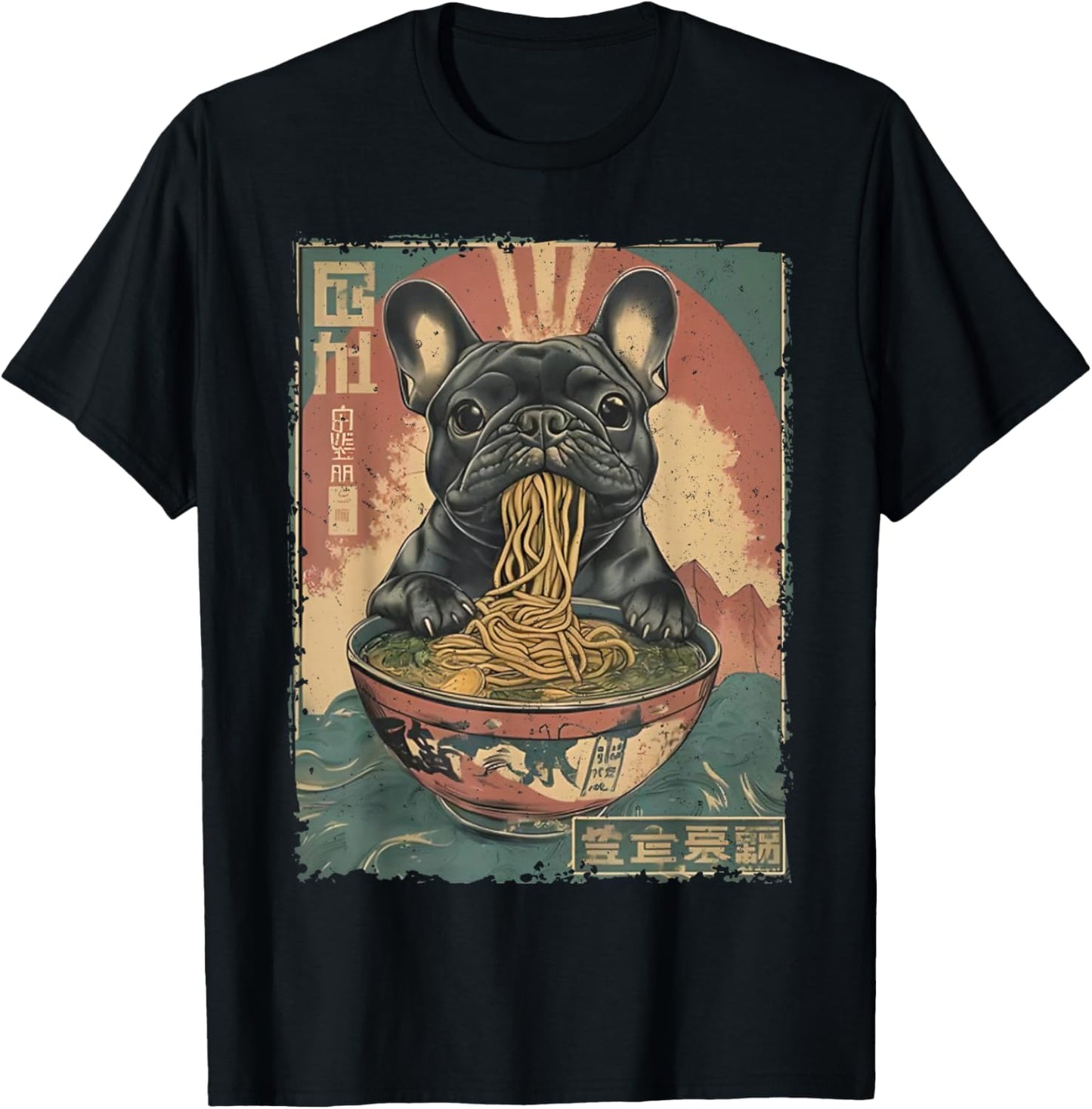 French Bulldog Ramen Japanese Funny Graphic Kawaii Dog Anime