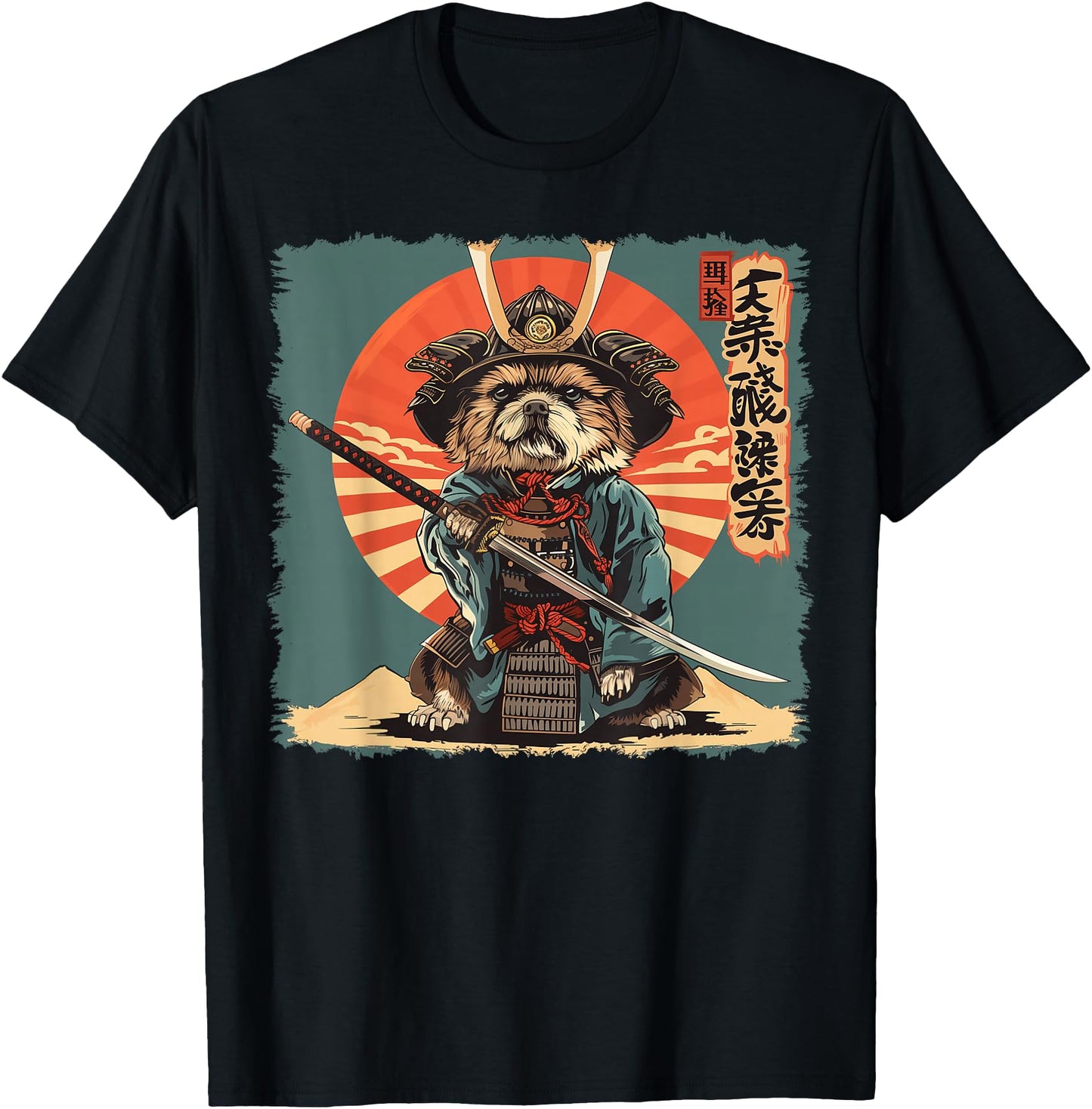 Havanese Dog Japanese Art Samurai Ukiyo-e