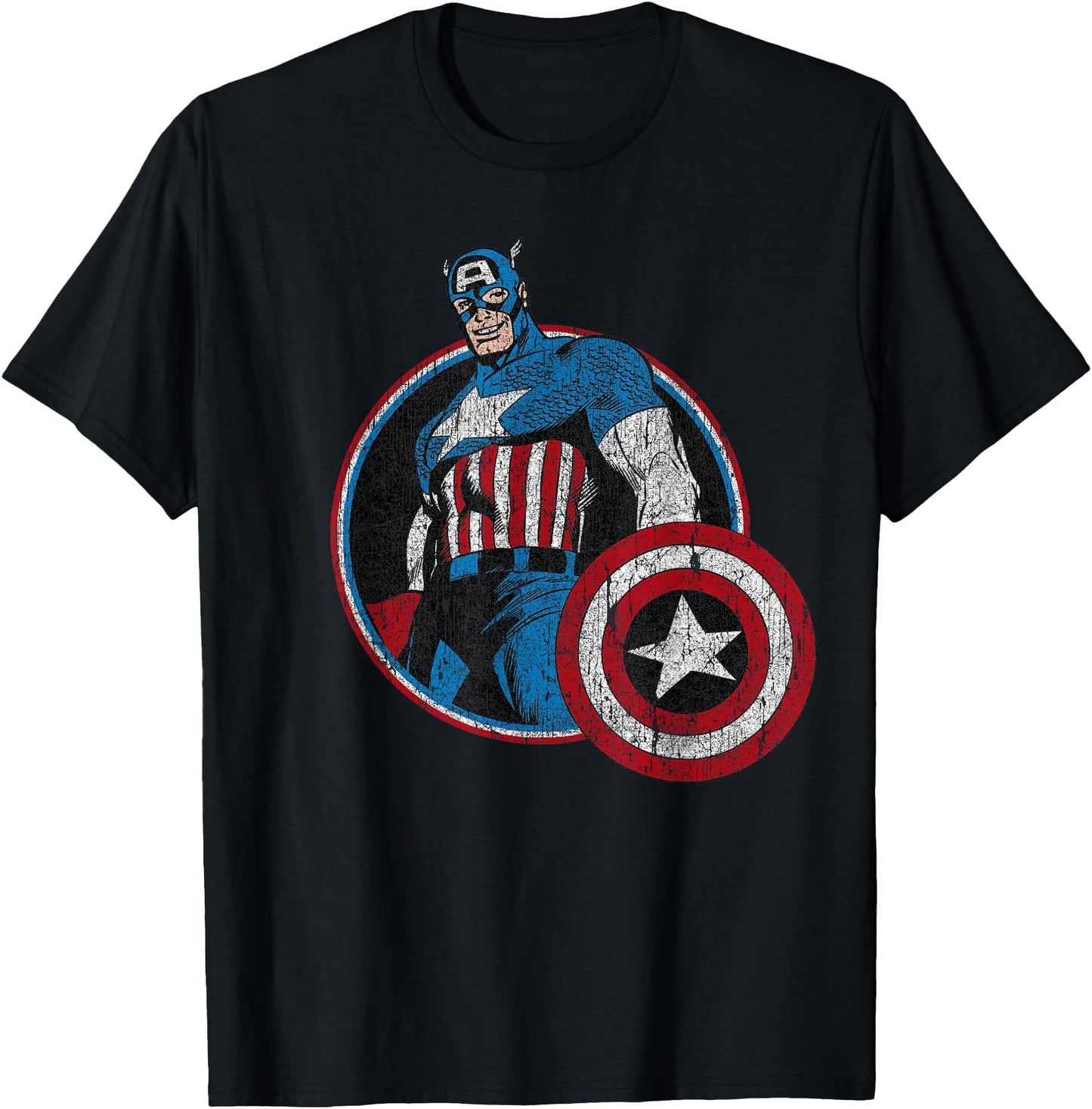 Marvel Avengers Vintage Captain America Comic Hero Portrait