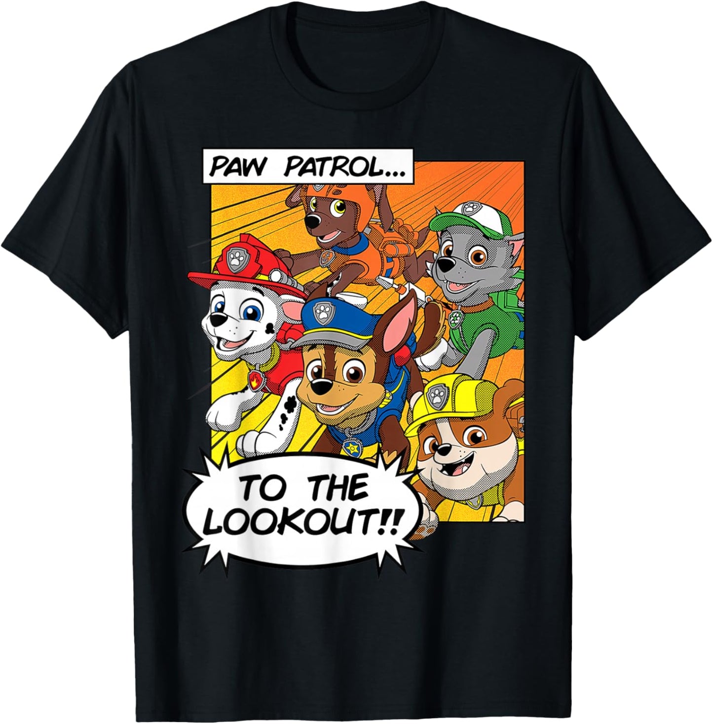 PAW Patrol To The Lookout!! Comic Book Style