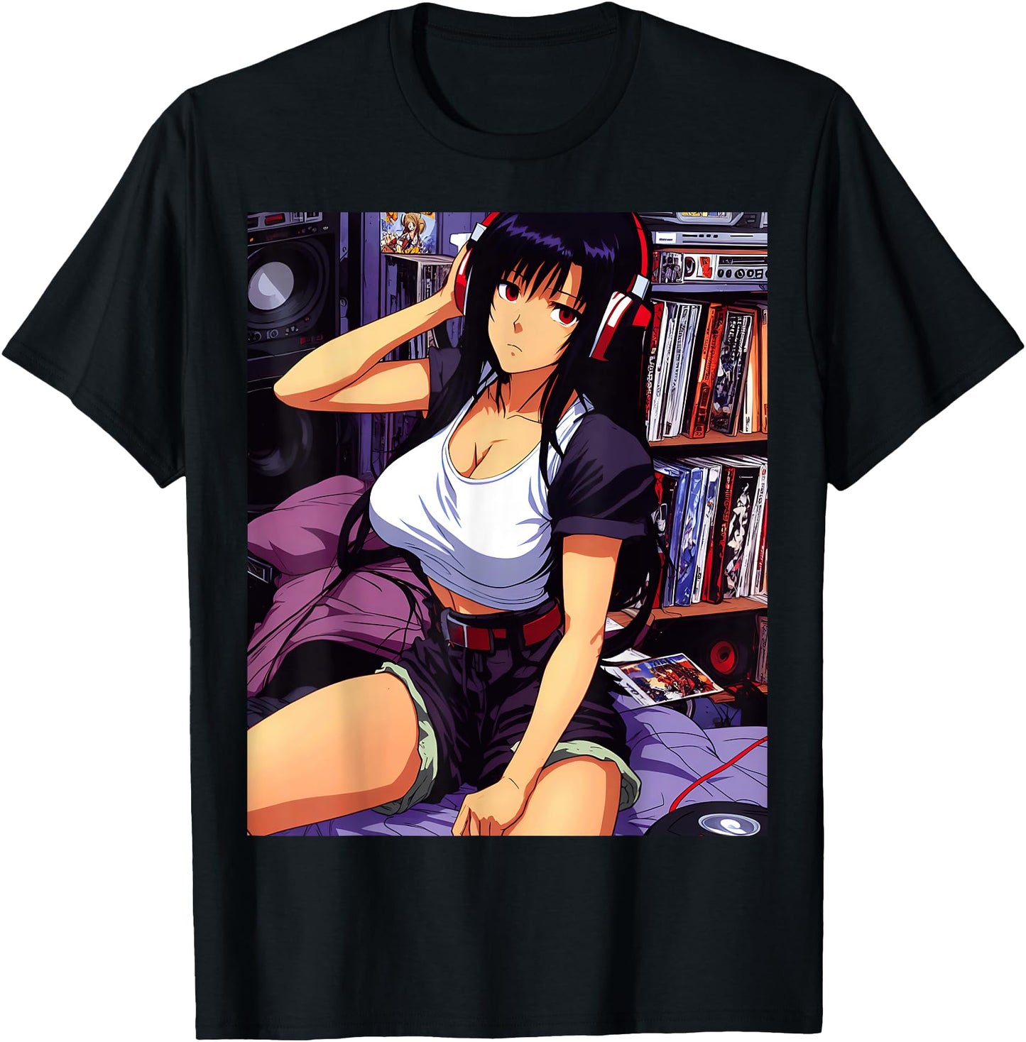 90s Retro Waifu Anime girl Chill Lofi Music