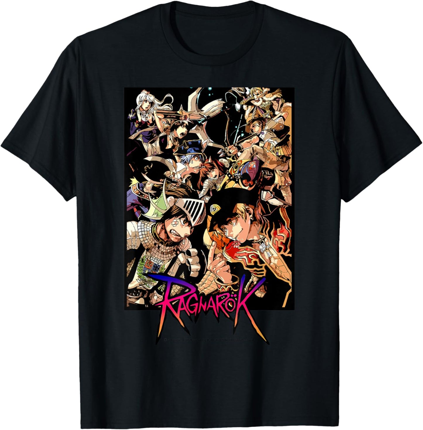 Ragnarok Official Characters Battle Scene Graphic Tee