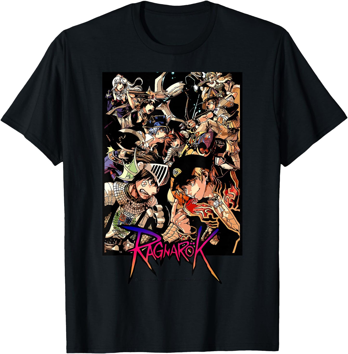 Ragnarok Official Characters Battle Scene Graphic Tee