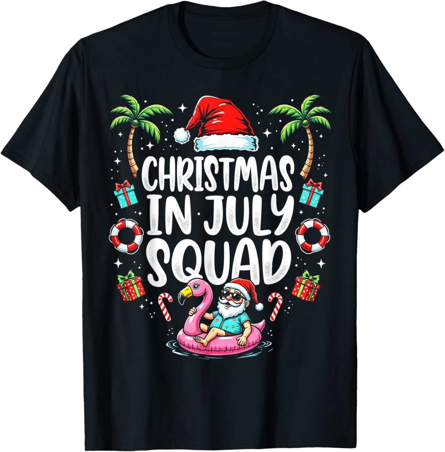 Christmas In July 2025 Squad Summer Beach Vacation Xmas Cool