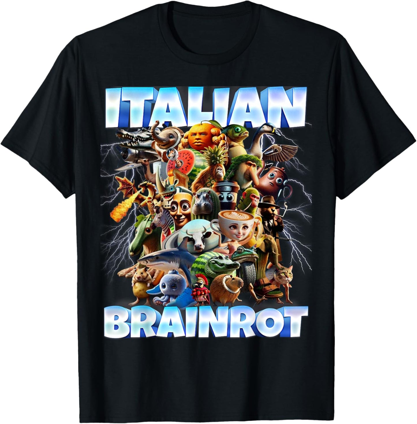 Italian Brainrot Characters Funny Meme Popular Trend Gen Z