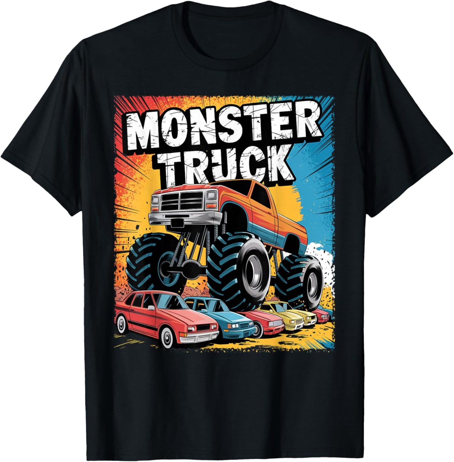 Monster Truck Crushing Cars Apparel for Monster Truck Lovers