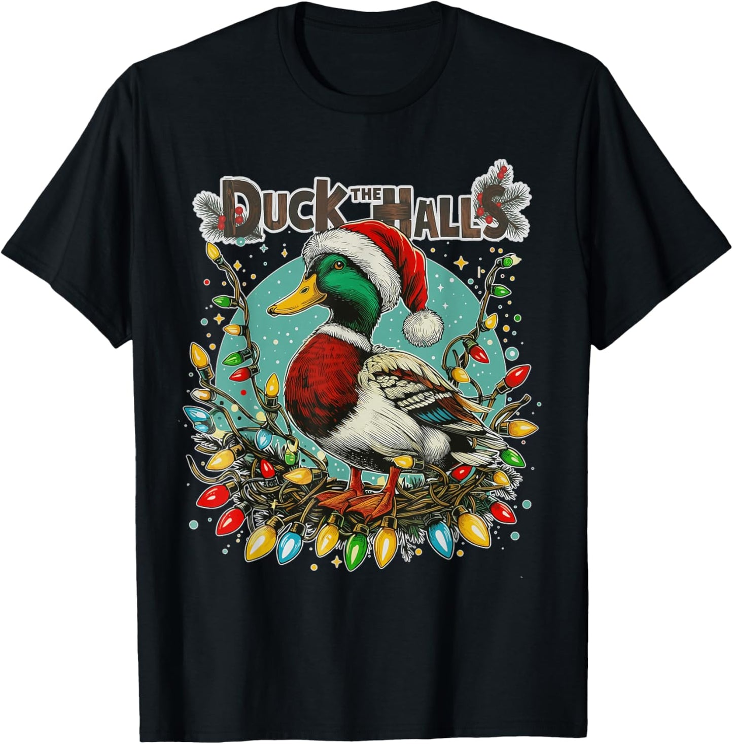 Duck the Halls Christmas Mallard Xmas Hunting Duck Women Men