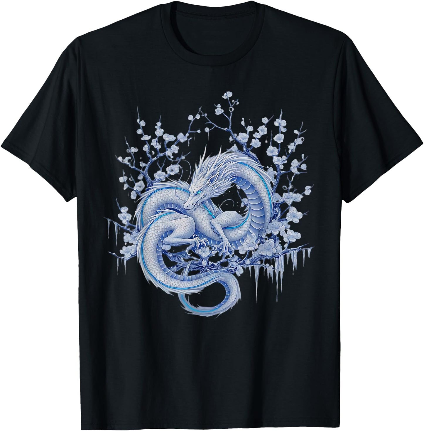 Japanese Dragon Winter Asian Cherry Blossoms Winter Dragon
