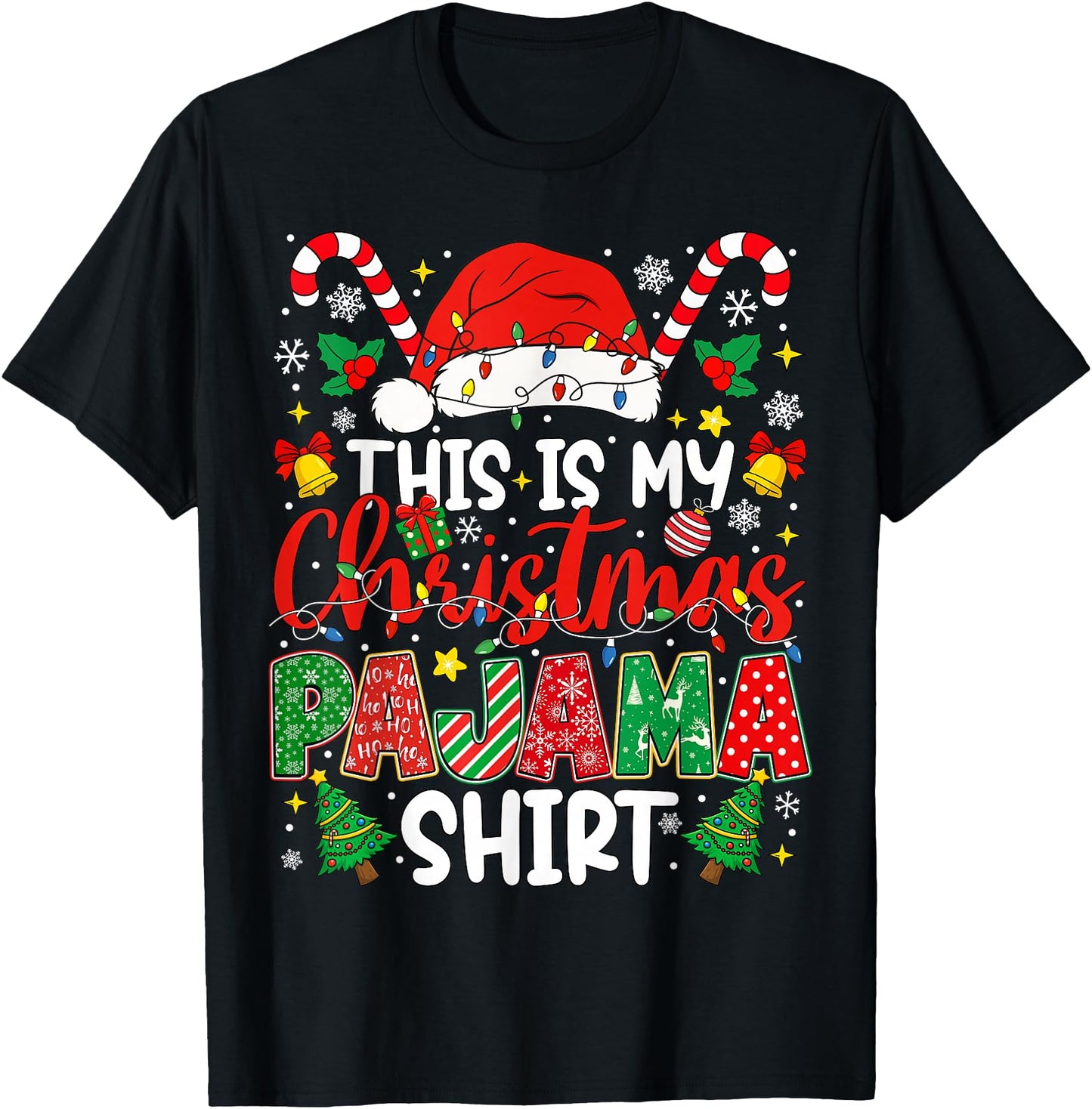 This is My Christmas Pajama Shirt Funny Xmas PJs Men Women