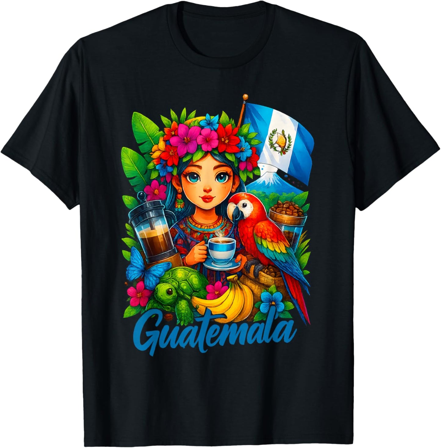 Guatemalan Flag Guatemala Women Hispanic Siesta Pride