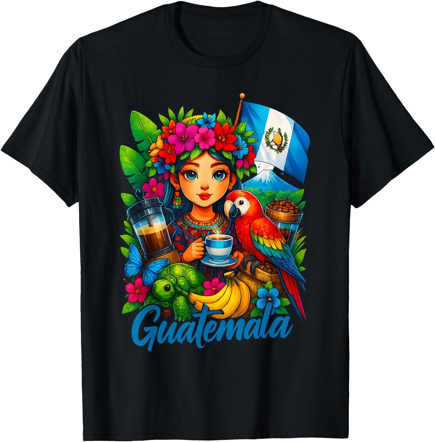 Guatemalan Flag Guatemala Women Hispanic Siesta Pride