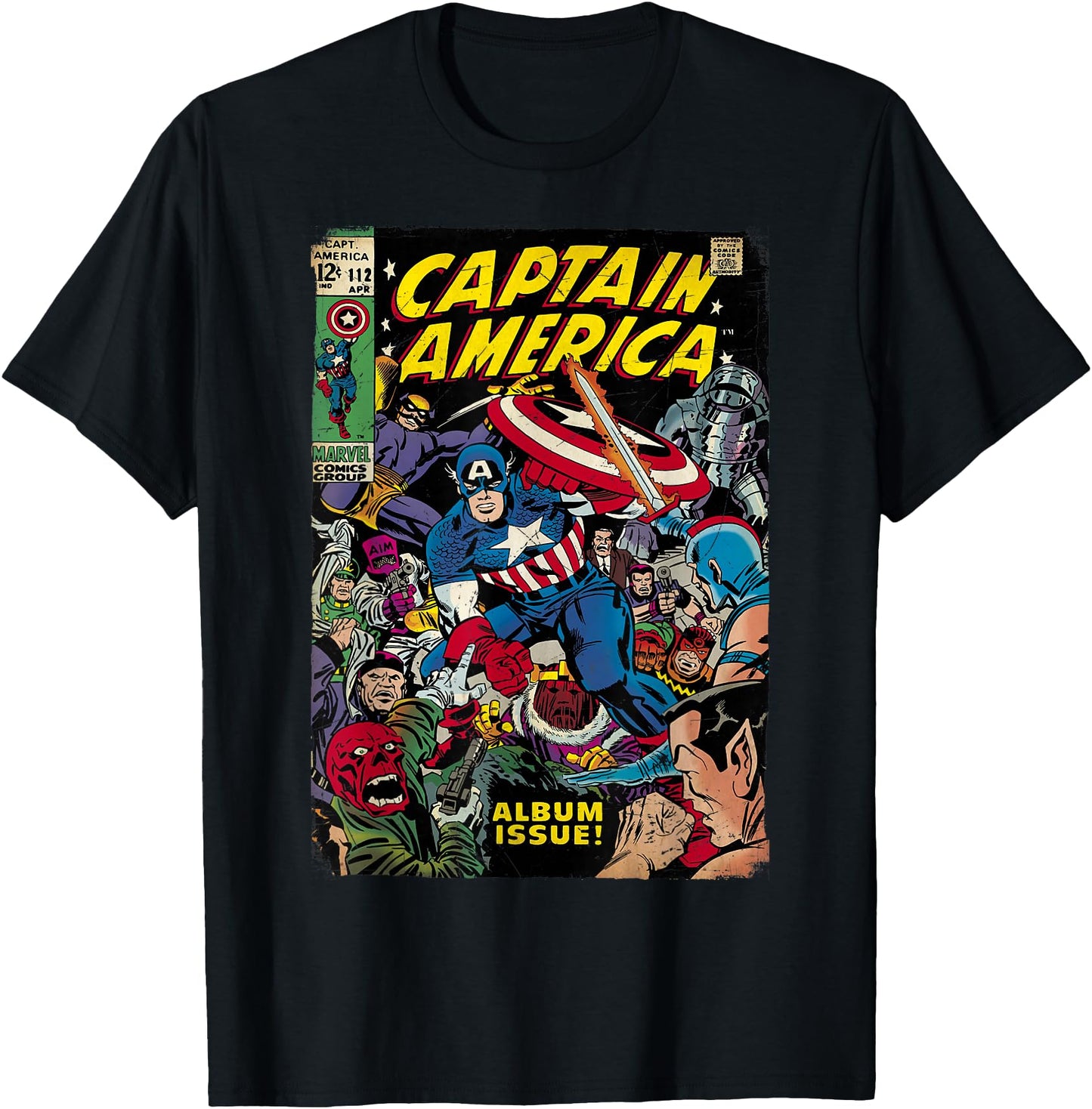 Marvel Comics Vintage Captain America And Villains Cover