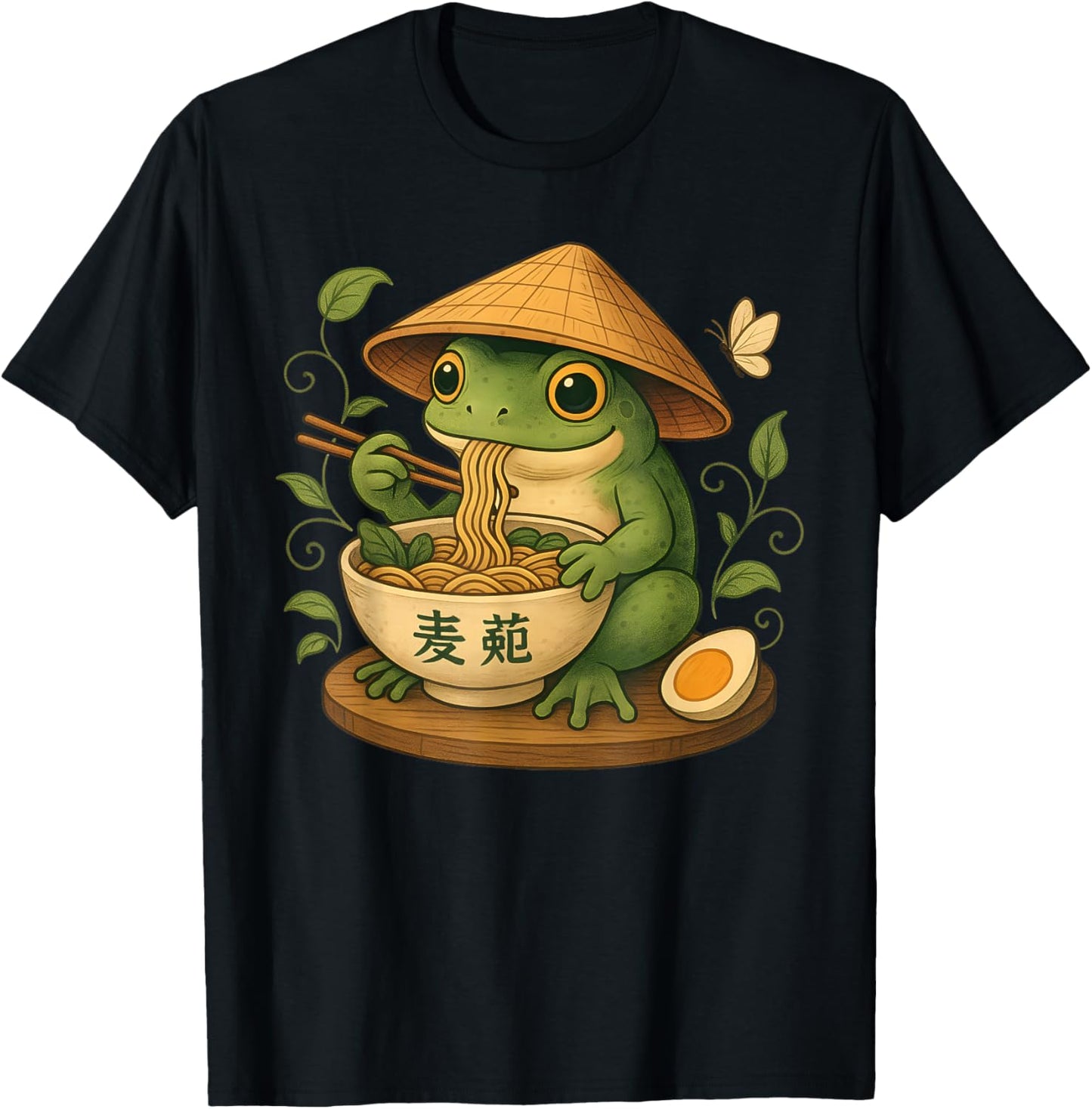 Frog Eating Ramen Kawaii Japanese Noodles Anime Lovers