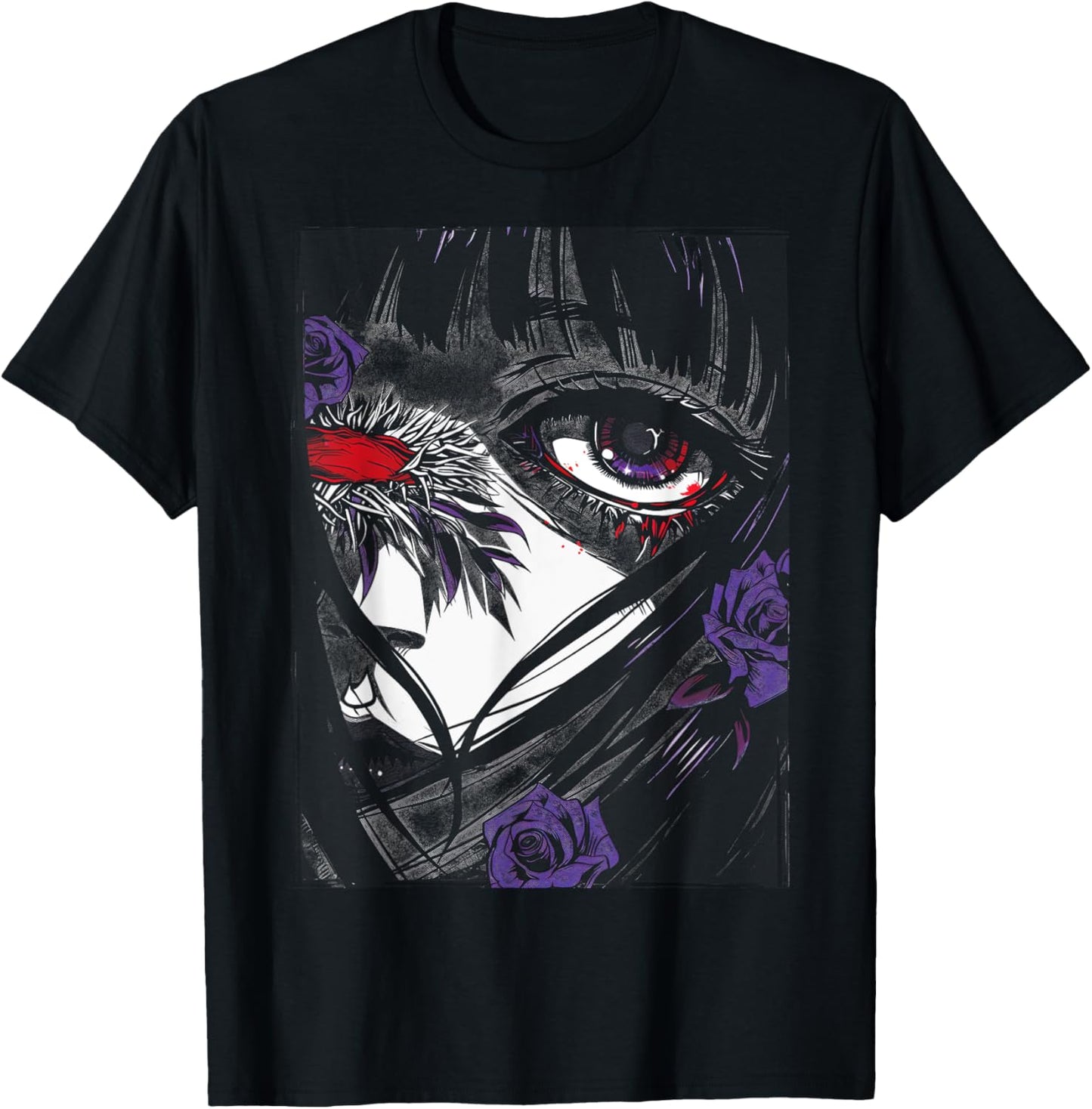 Anime Japanese Goth Cyberpunk City Sad