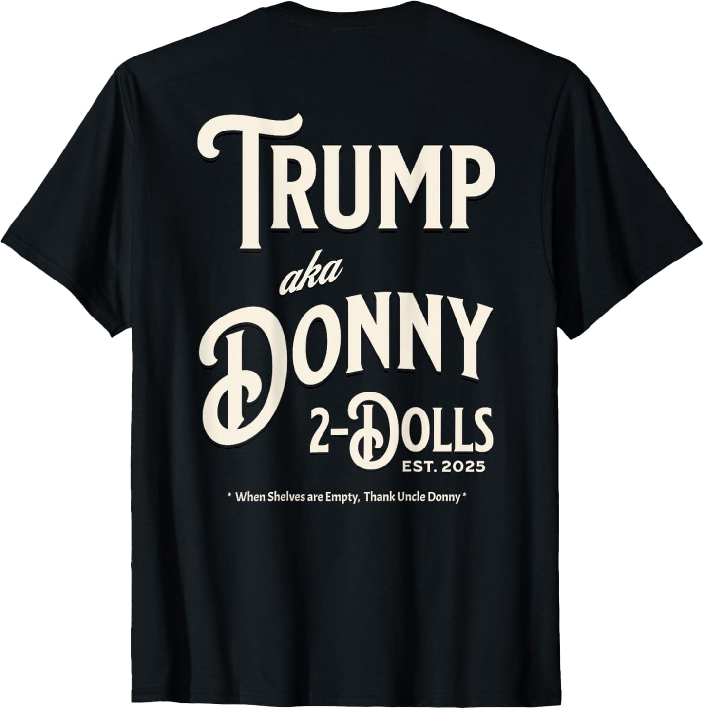Funny Trump Donny Two Dolls 2 Dolls at Christmas Tariff Xmas