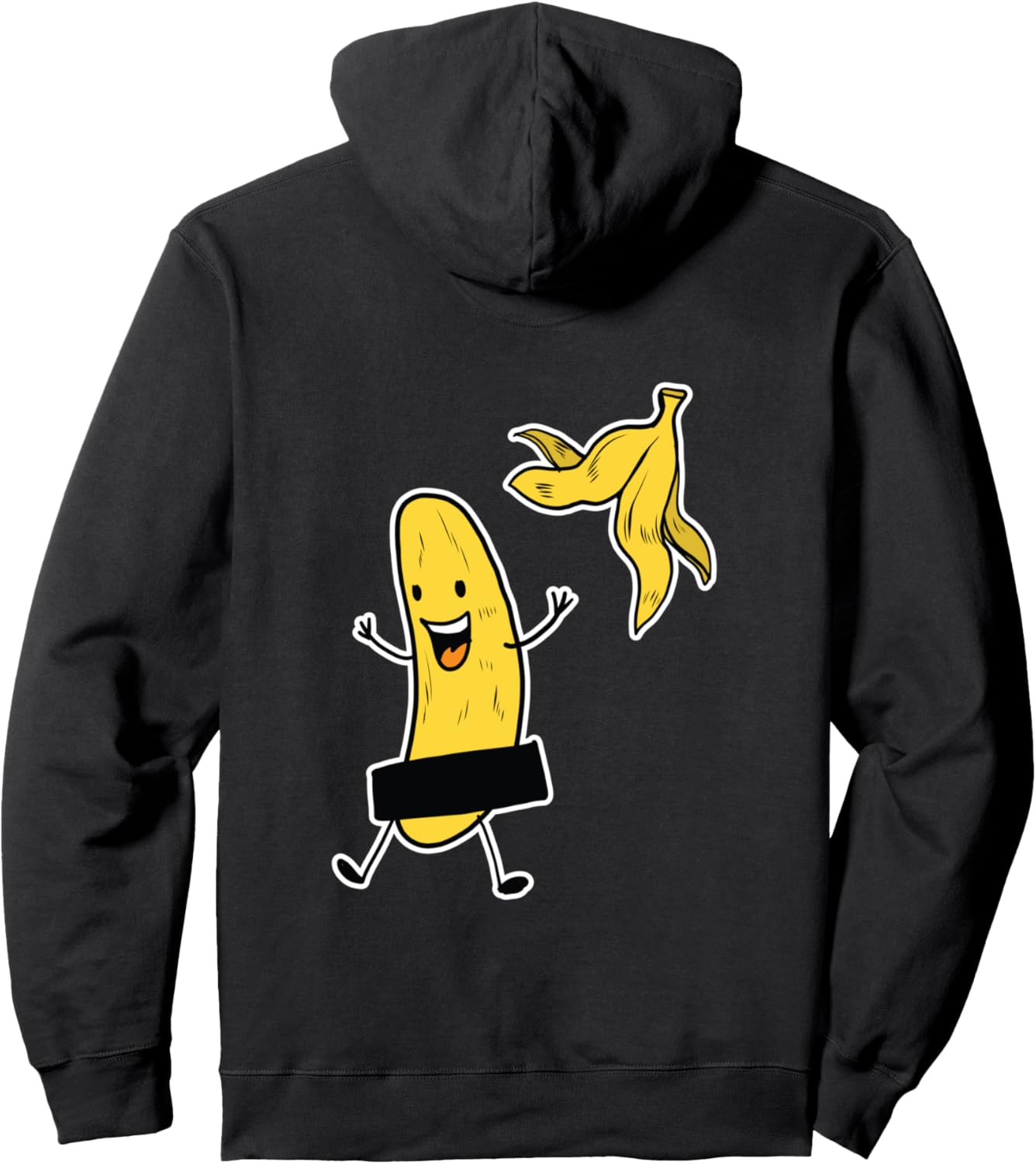 Funny Banana Striptease Cartoon Party Sweet Fun Outfit Pullover Hoodie