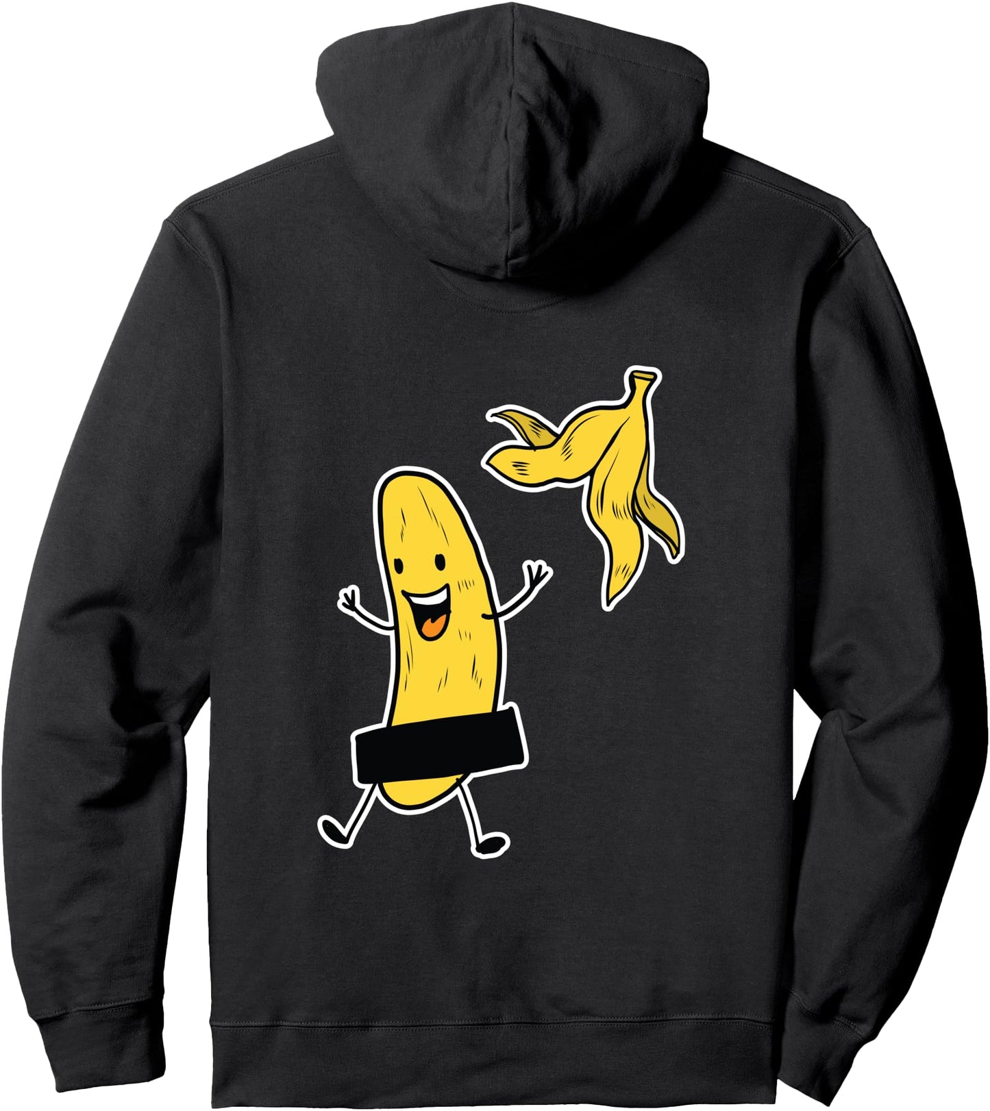 Funny Banana Striptease Cartoon Party Sweet Fun Outfit Pullover Hoodie